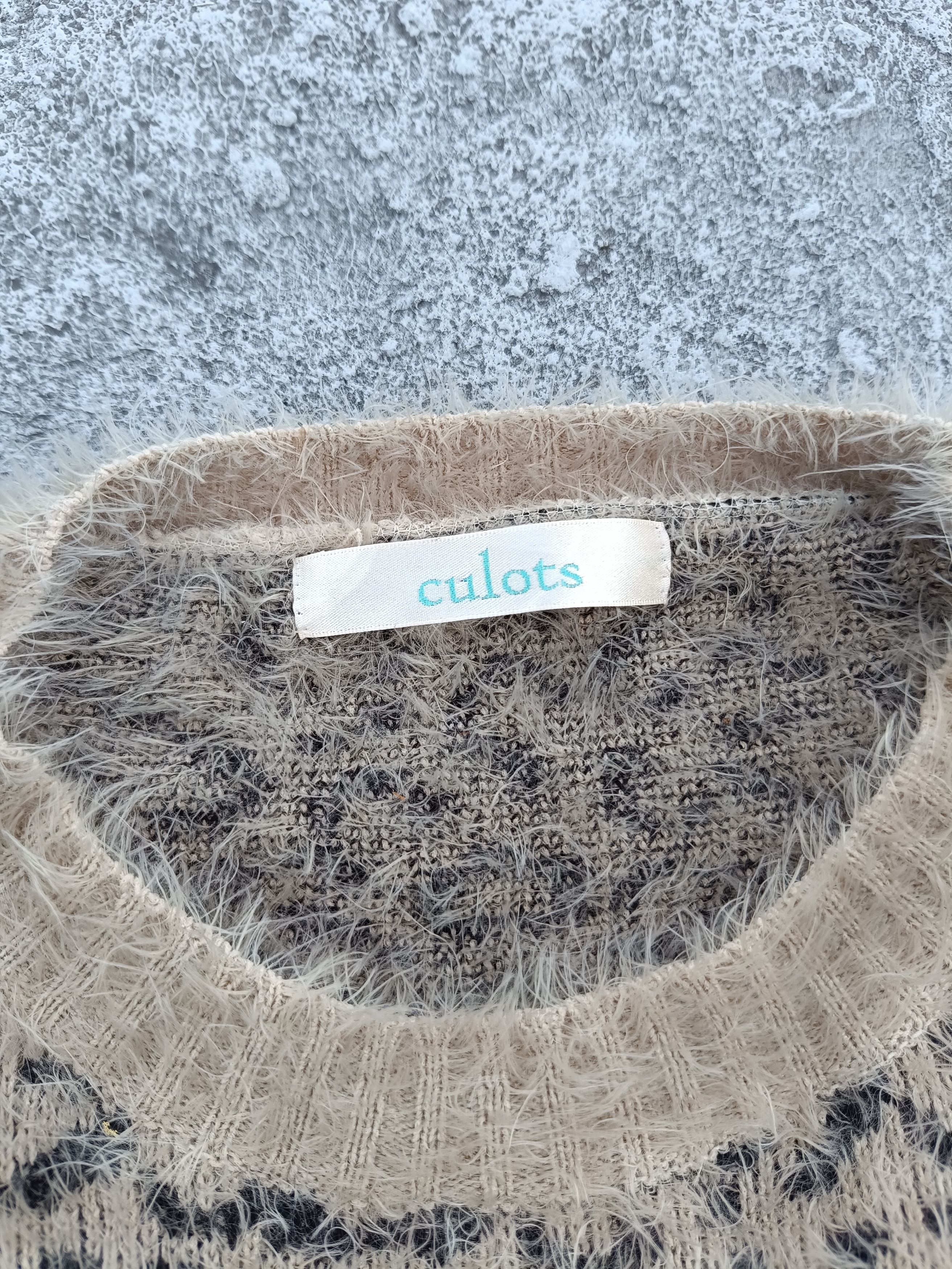 Vintage CULOTS fluffy knitwear Size M / US 6-8 / IT 42-44 - 5 Thumbnail