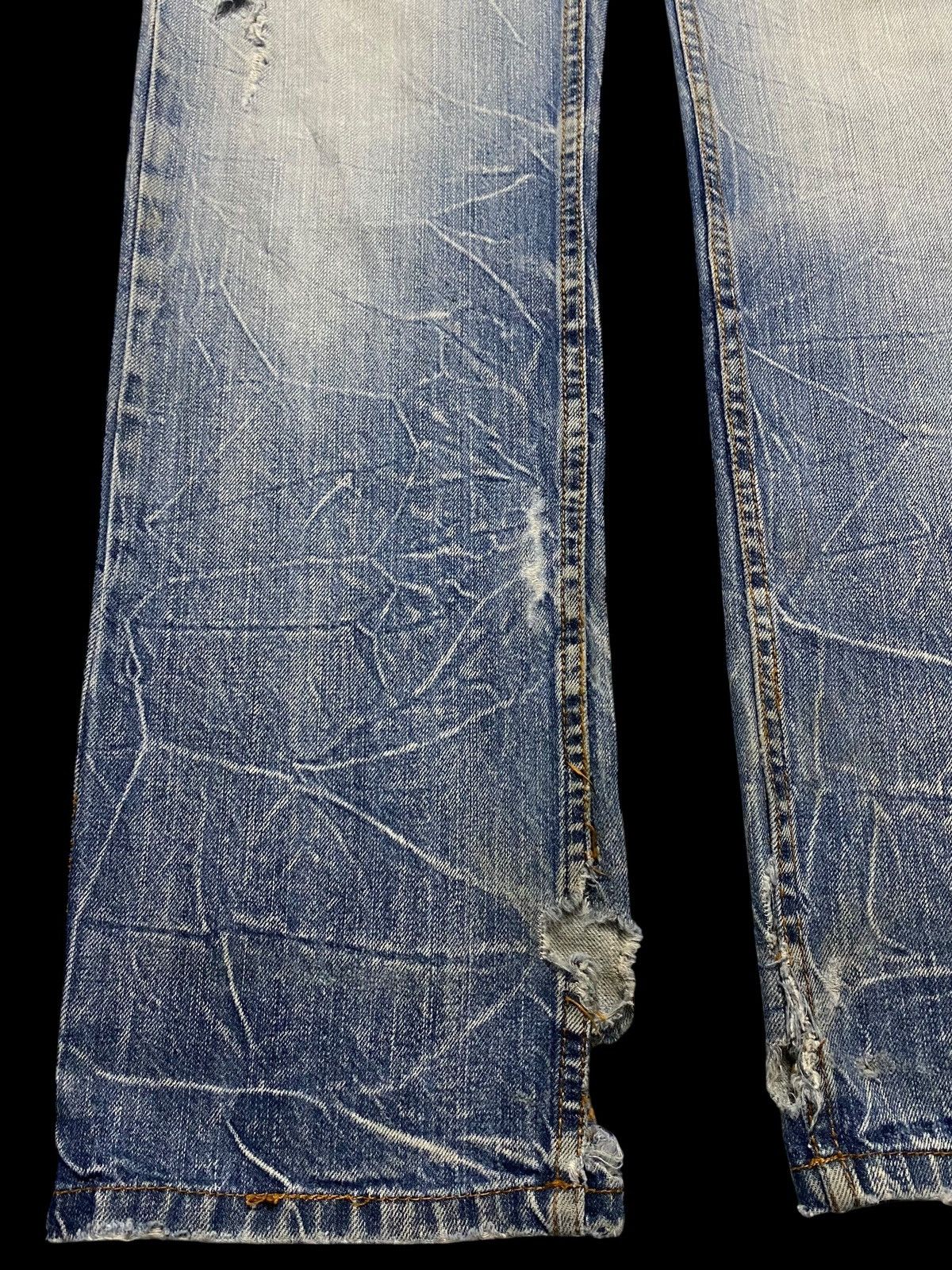 Japanese Brand Japanese Brand Nylaus Thunder Double Waist Trash Loose Jeans Size US 30 / EU 46 - 7 Thumbnail