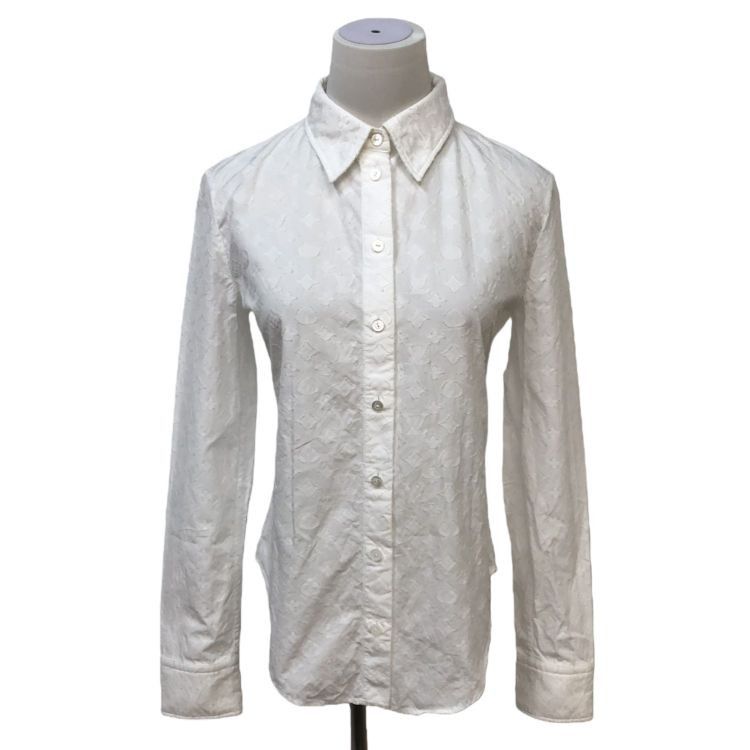 Louis Vuitton Louis Vuitton Monogram Textured Button Up Shirt Size 36 Size XS / US 0-2 / IT 36-38 - 1 Thumbnail