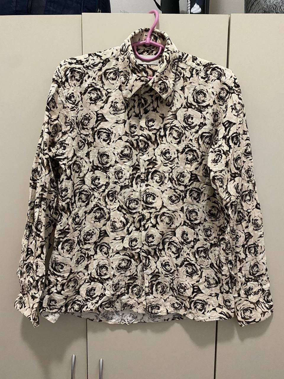 Vintage CREATE BAREFOOT Rose Shirt Size US L / EU 52-54 / 3 - 1 Thumbnail