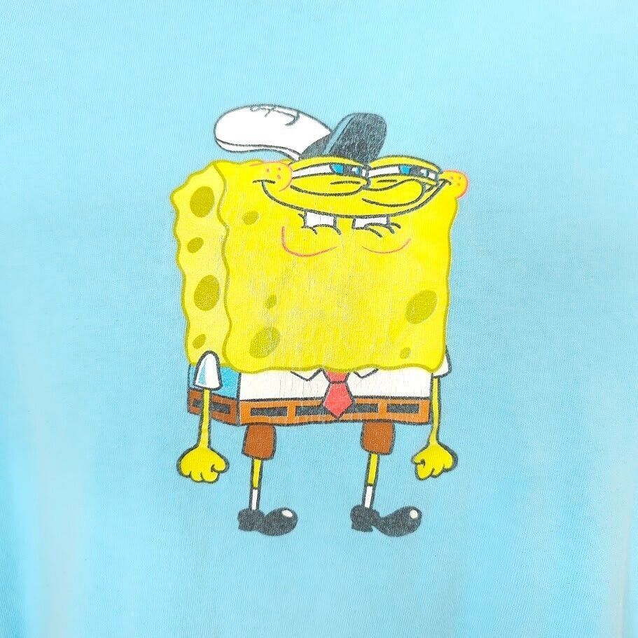 Nickelodeon SpongeBob SquarePants T Shirt Mens Size Medium Blue Size US M / EU 48-50 / 2 - 2 Thumbnail