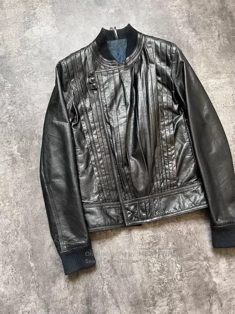 Dior Dior Bellows Leather Cracked Leather Jacket Size US S / EU 44-46 / 1 - 2 Thumbnail