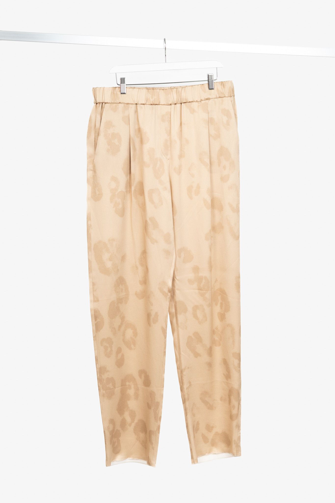 Giorgio Armani Giorgio Armani AW24 Gold Leopard Silk Pull-On Trousers Size 34" / US 12 / IT 48 - 1 Thumbnail