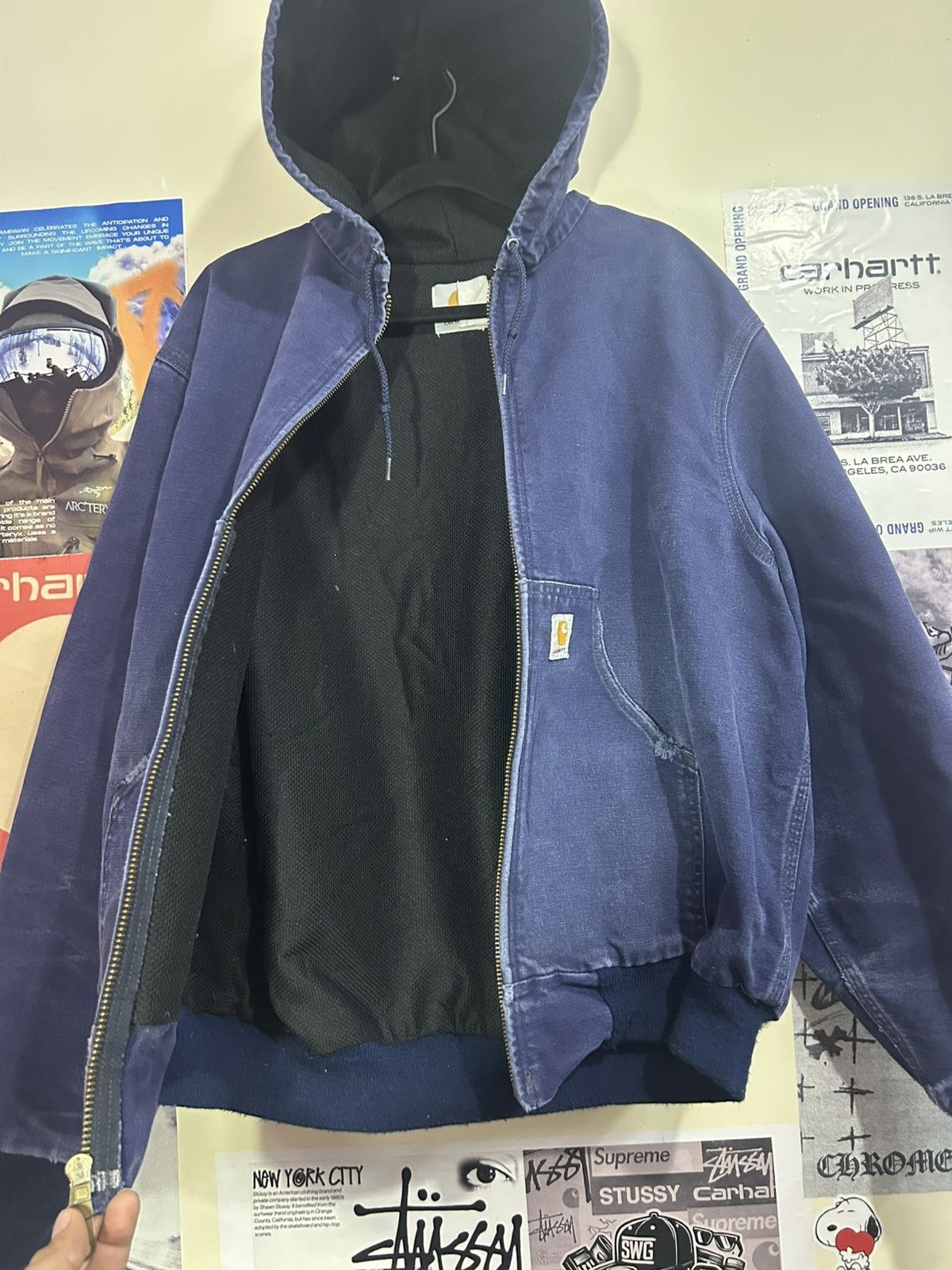 Carhartt Duck Carharrt JR102 NAVY 90’s Size US L / EU 52-54 / 3 - 10 Thumbnail
