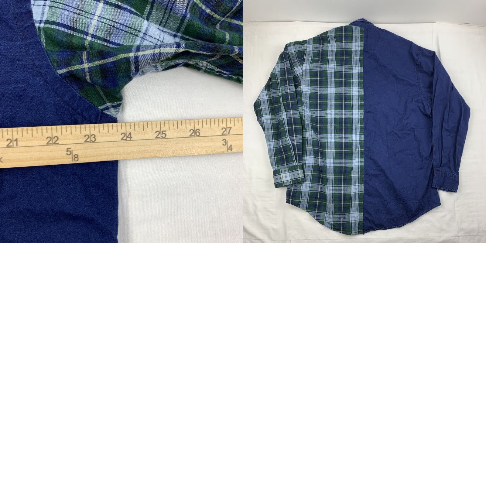 Nautica VINTAGE Nautica Button-Down Shirt Men Adult Medium Blue Plaid 90s Collared Cotton Shirt Size 40R - 8 Thumbnail