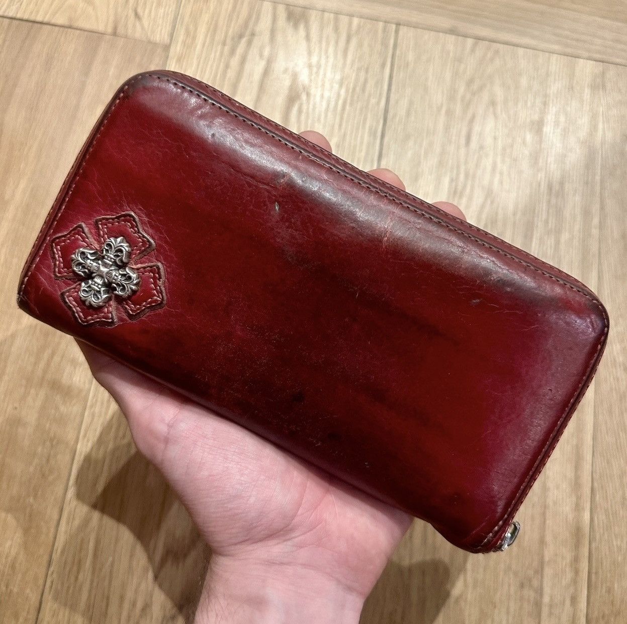 Chrome Hearts Chrome Hearts Crimson Filigree Long Zip Wallet Size ONE SIZE - 1 Thumbnail