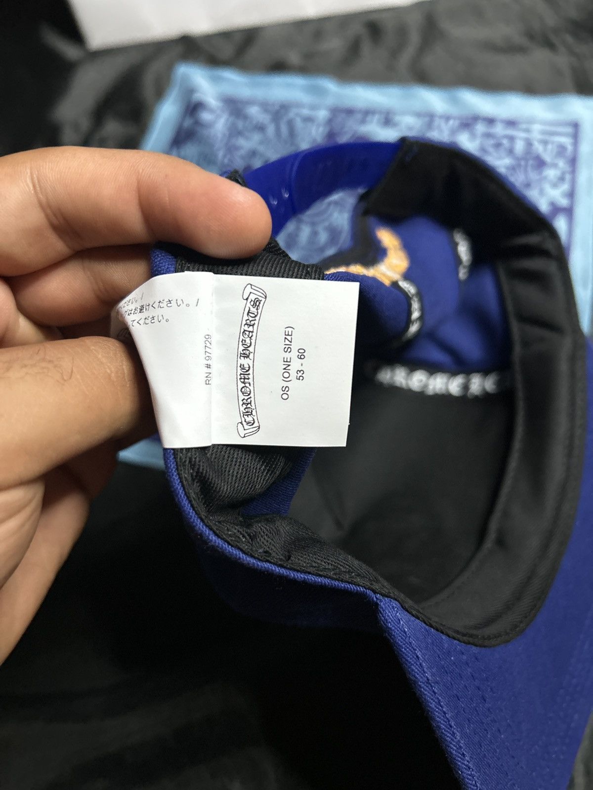 Chrome Hearts Chrome Hearts Blue/Yellow CH BaseBall Hat. Size ONE SIZE - 6 Thumbnail