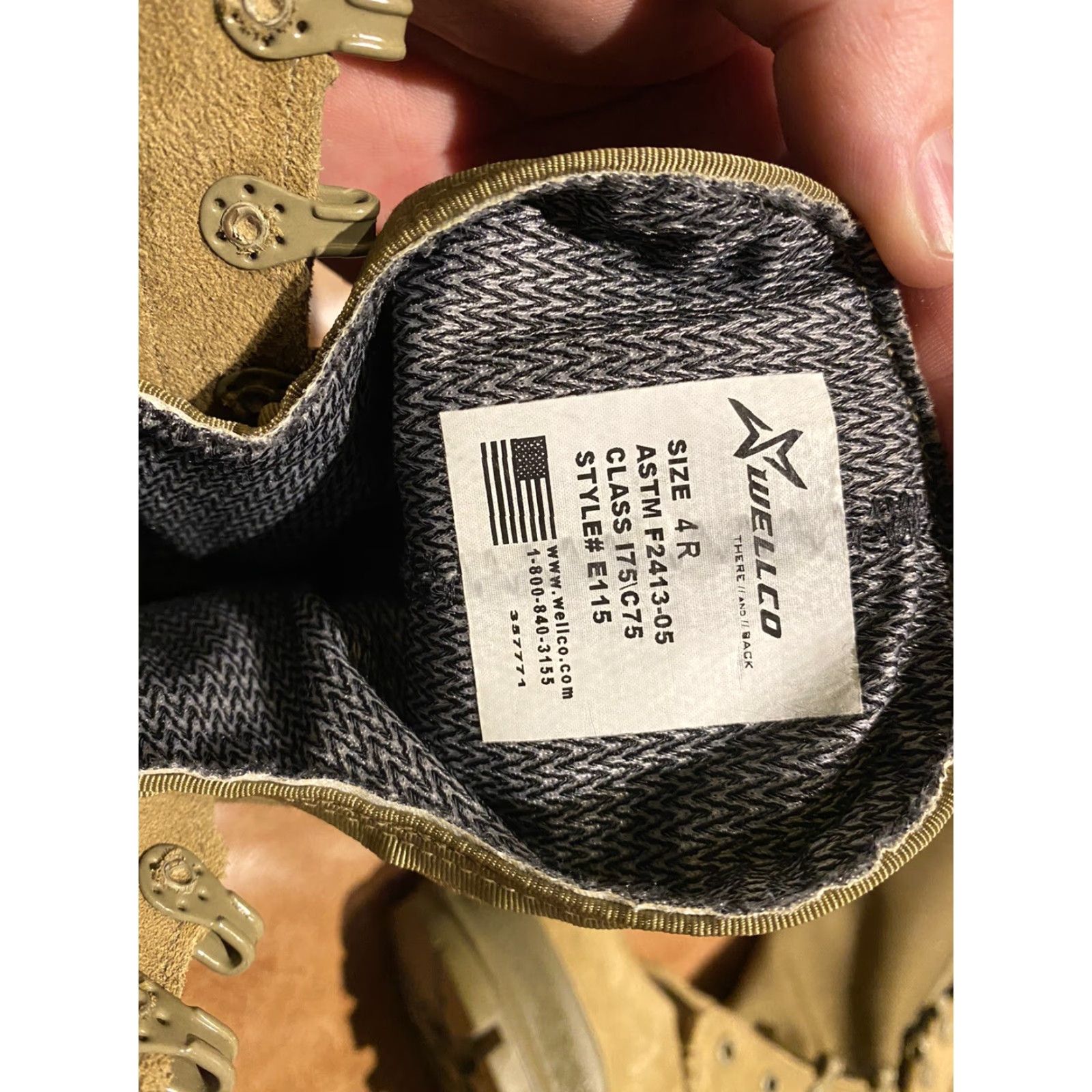Vibram Wellco Mens Boot 4R Steel Toe Vibram Sole Temperate Weather Brown Leather Polyester R Size 4 Mens Boots Size US 5 / EU 37 - 7 Thumbnail