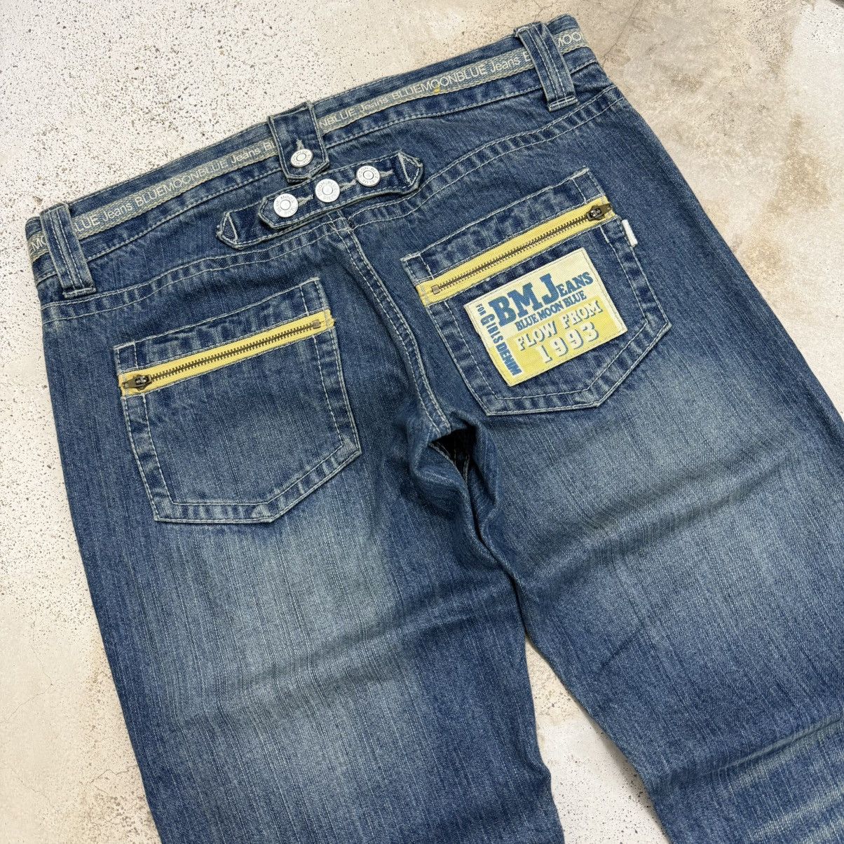 Japanese Brand Vintage Buckle Back Pants Blue Moon Blue Denim Pants Size US 29 - 11 Thumbnail