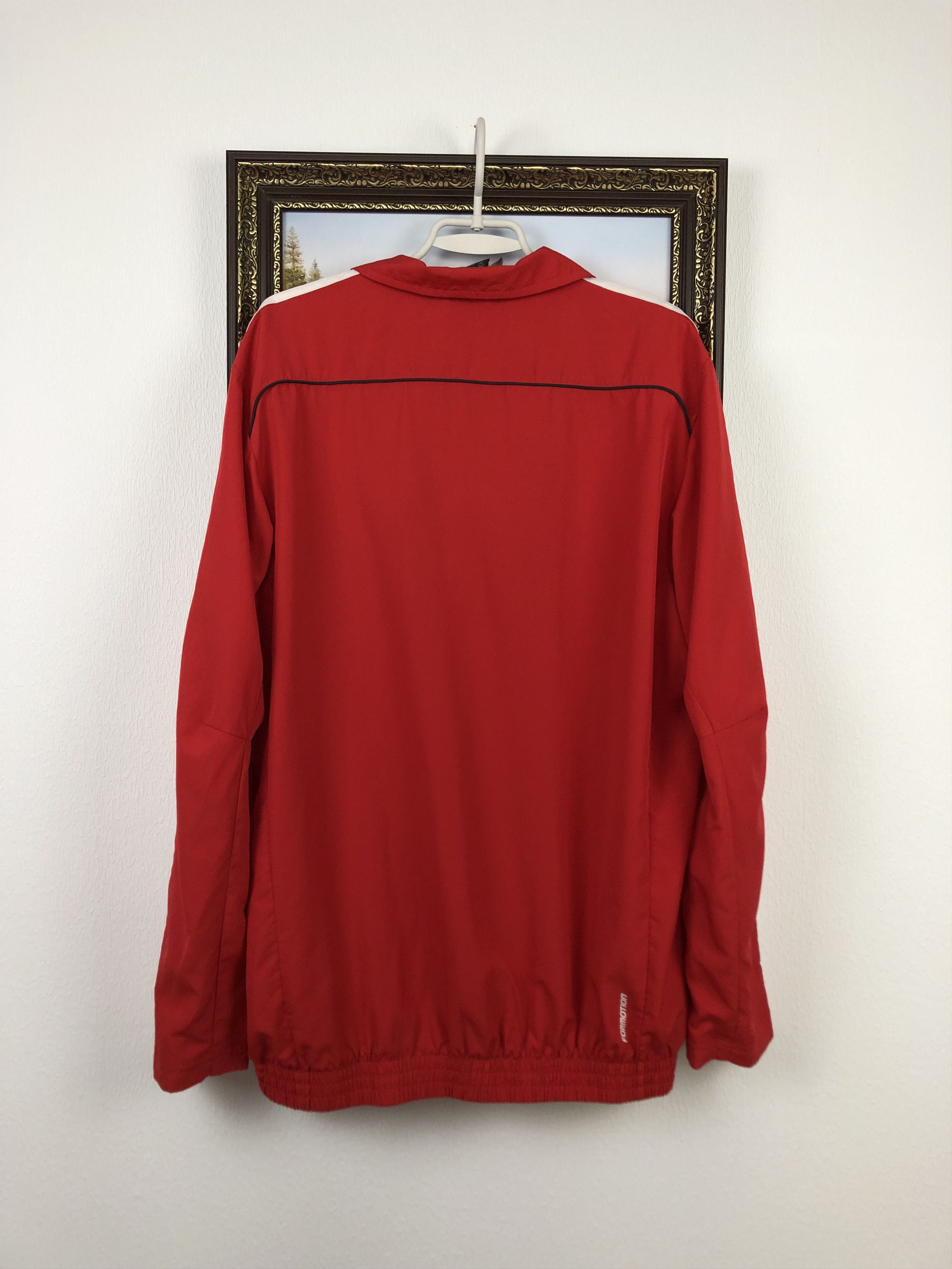 Adidas Vintage Munster Rugby Adidas Jacket Track Top Rare Red Size US L / EU 52-54 / 3 - 19 Thumbnail