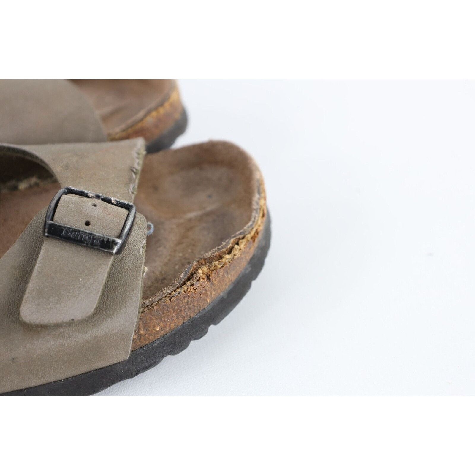 Birkenstock × Vintage Vintage Birkenstock Distressed Leather Buckle Sandals Size US 8 / IT 38 - 5 Thumbnail