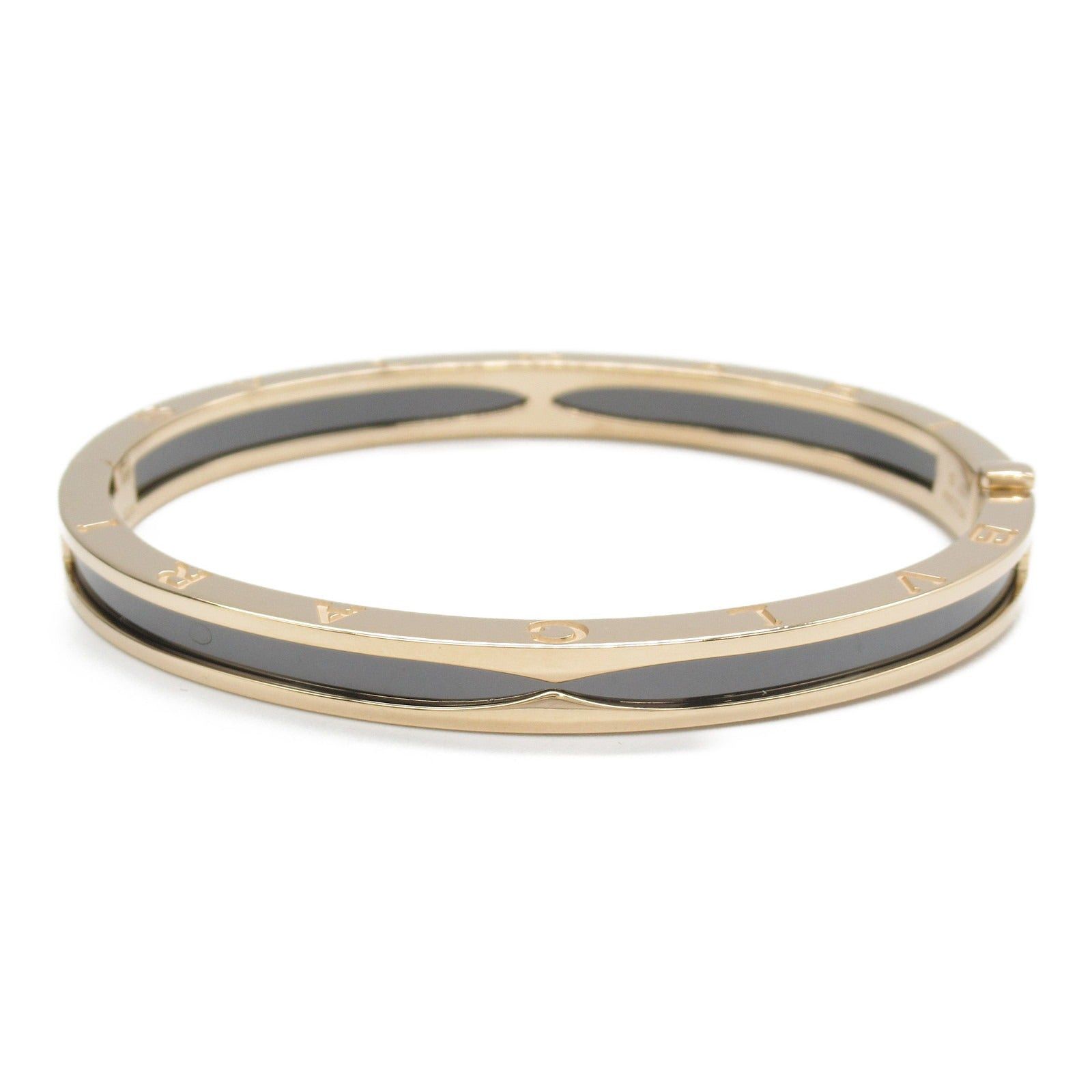Bvlgari Bvlgari B Zero One Bracelet K18Pg (Pink Gold) Ceramic Black Gold Size ONE SIZE - 1 Thumbnail