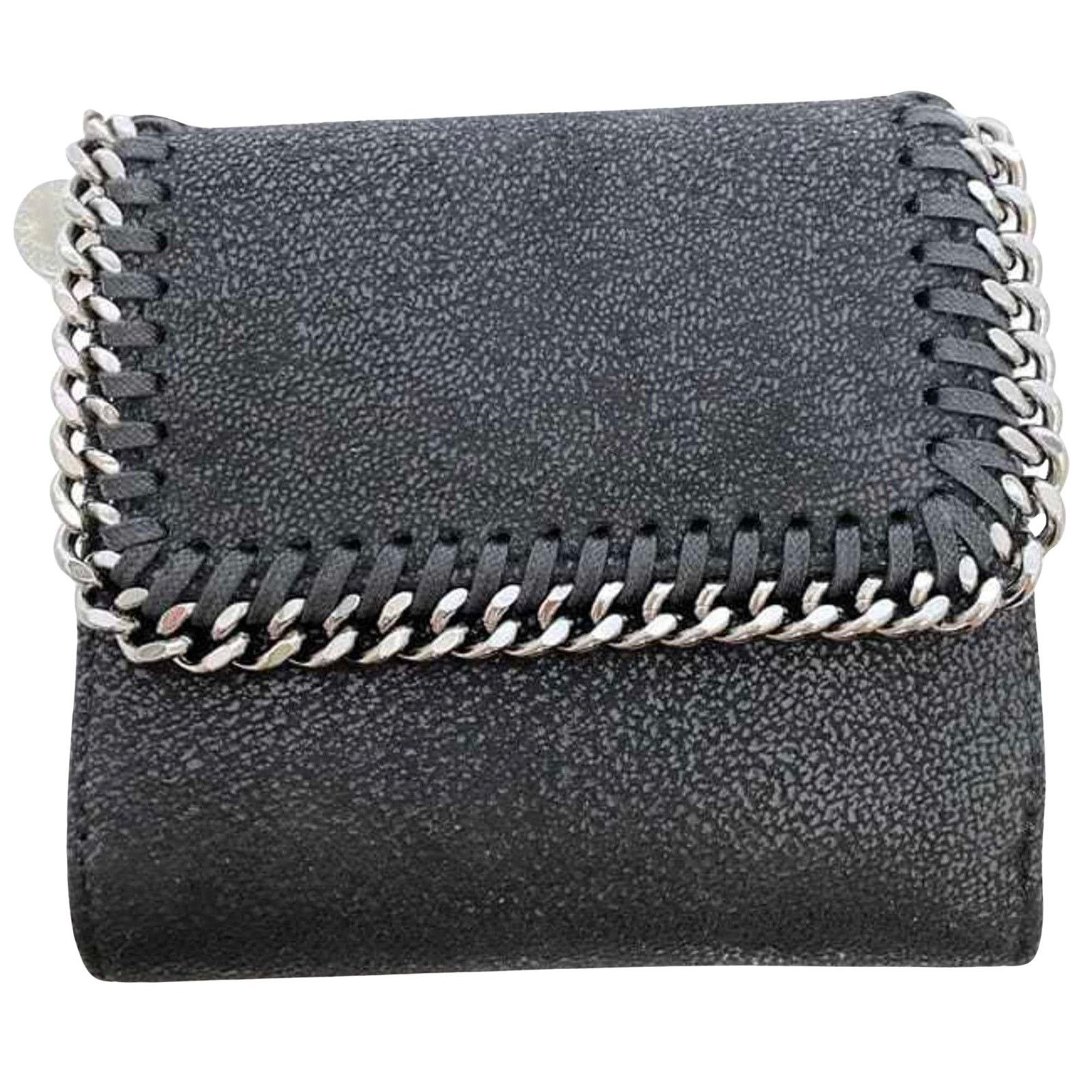 Stella Mccartney Black Leather Wallet