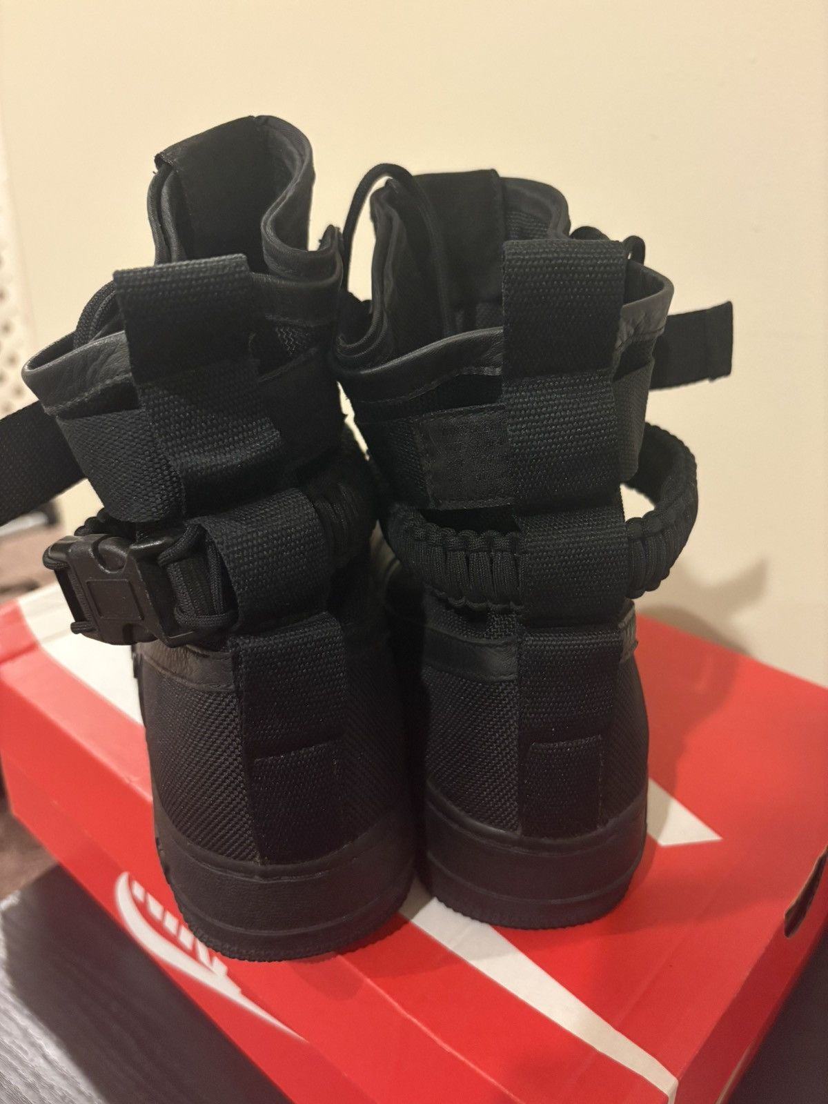Nike NIKE SF AIR FORCE 1 ‘TRIPLE BLACK’ HIGH Size US 10 / EU 43 - 8 Thumbnail