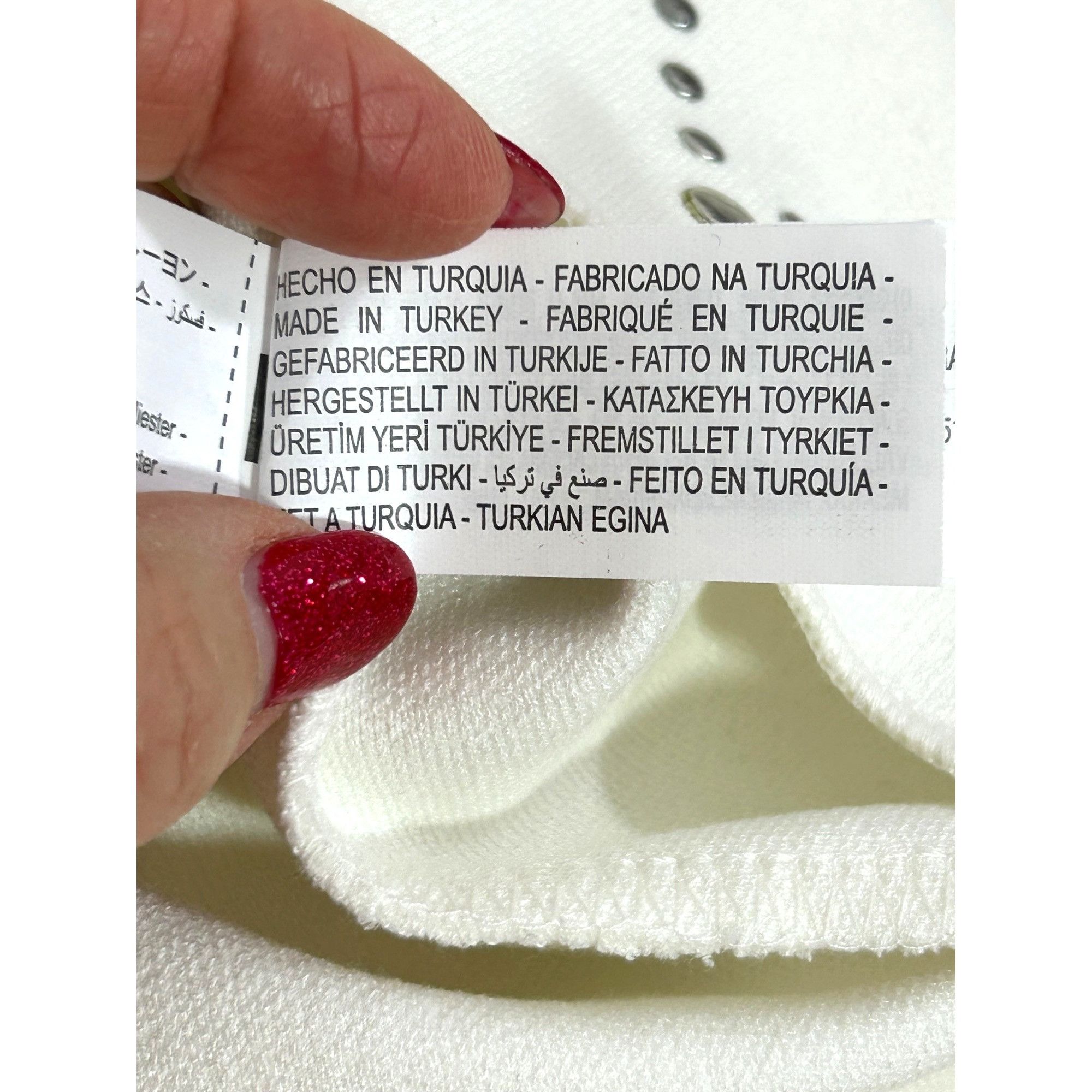 Zara Zara Women’s Mini Dress S White Knit Silver Studded High Nec Size S / US 4 / IT 40 - 10 Thumbnail