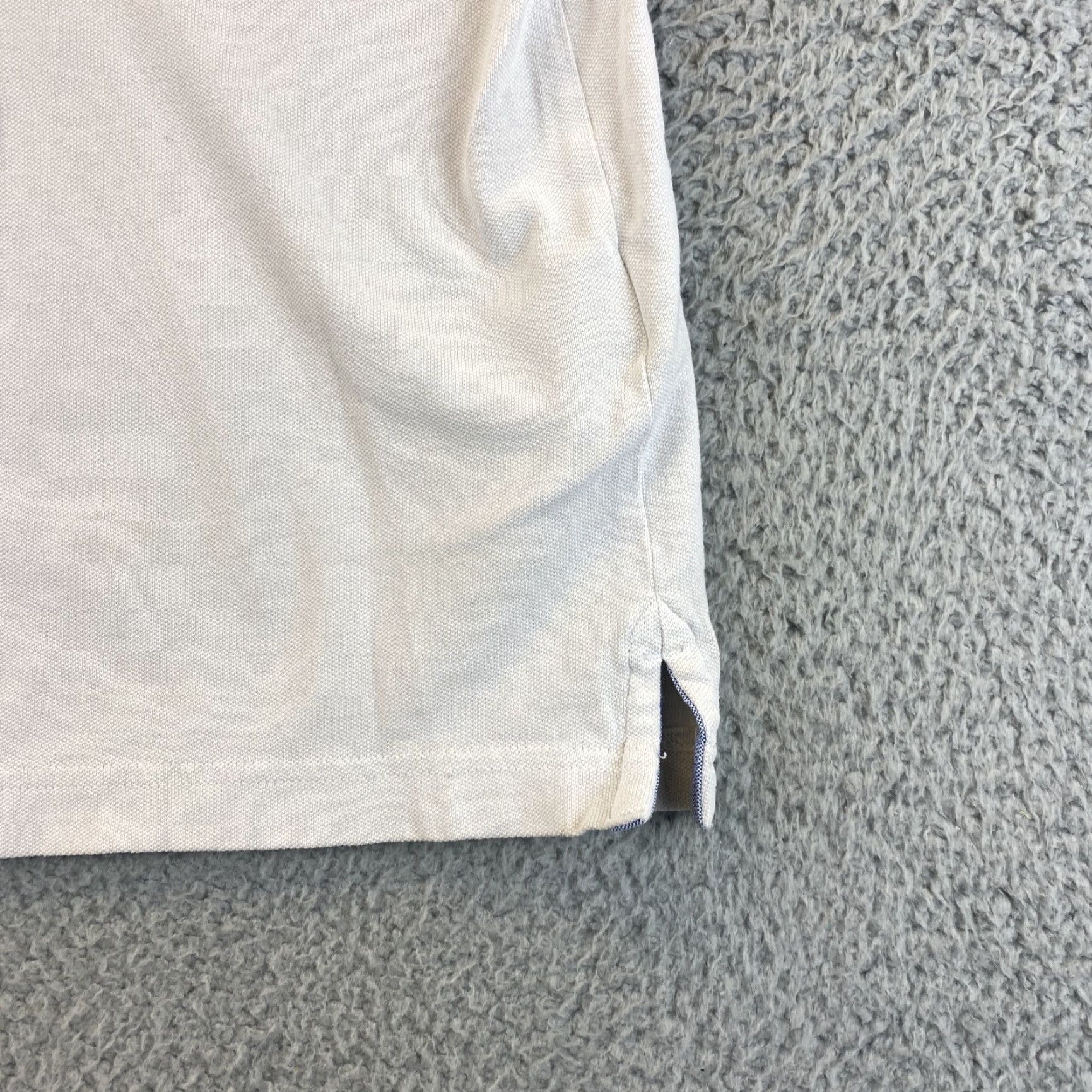 Tommy Hilfiger Tommy Hilfiger Polo Shirt Men Slim Size L White 100% Cotton Solid Rugby Classic Short Sleeve Mens Size US L / EU 52-54 / 3 - 5 Thumbnail