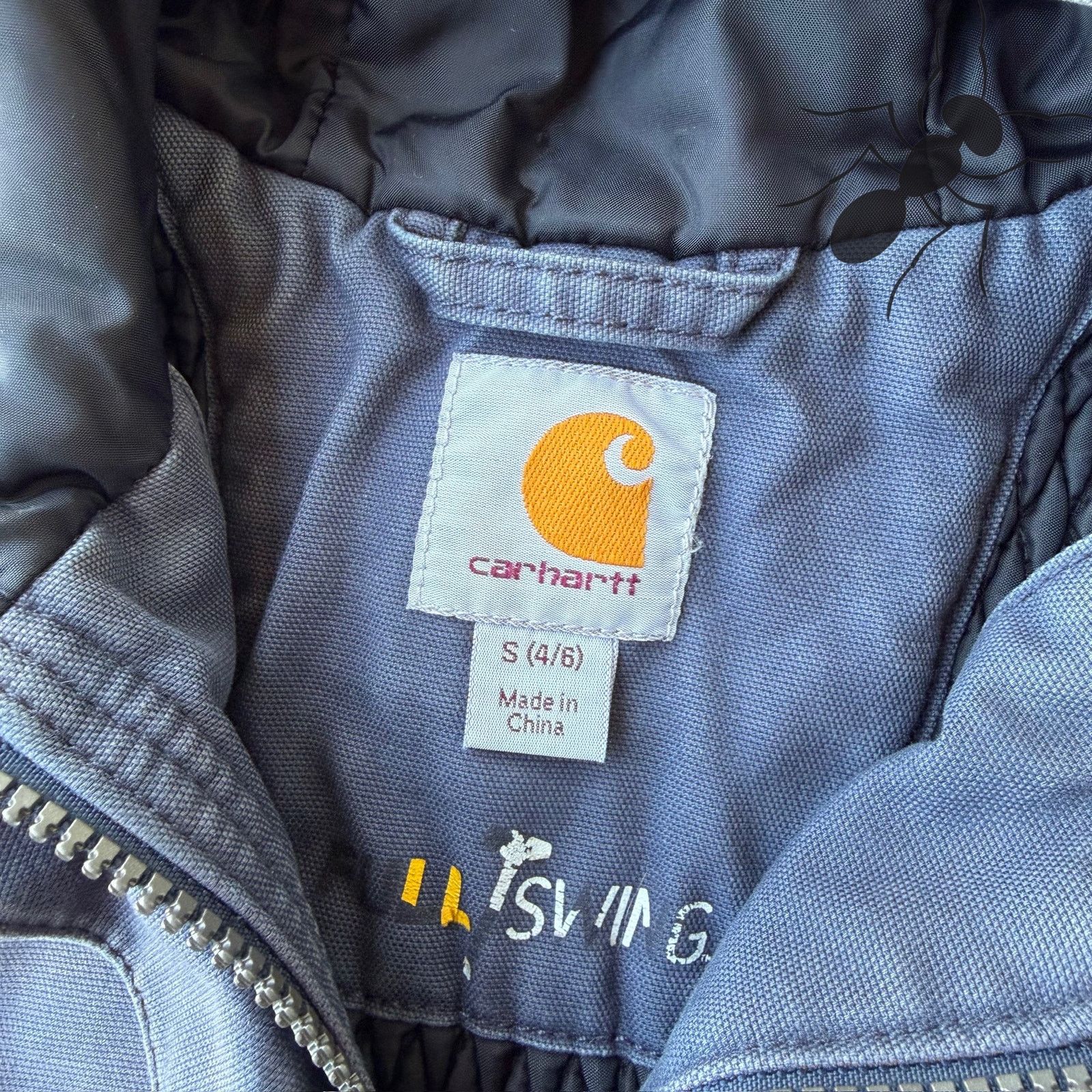 Carhartt × Vintage Carhartt faded blue hooded work wear jacket Size US S / EU 44-46 / 1 - 4 Thumbnail