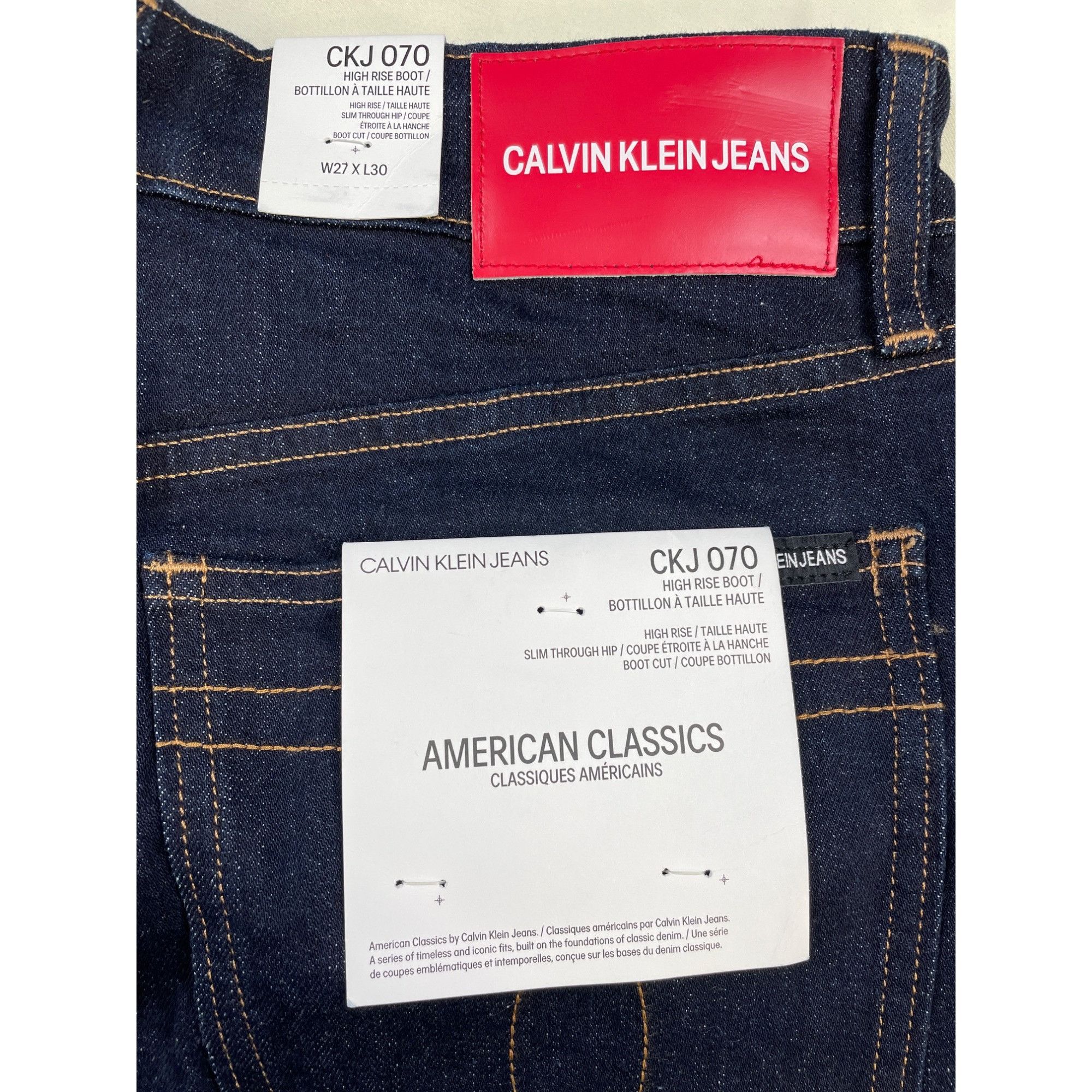 Calvin Klein Calvin Klein Women's Blue High Rise Boot Jeans Size 27X30 SK Size 27" / US 4 / IT 40 - 3 Thumbnail