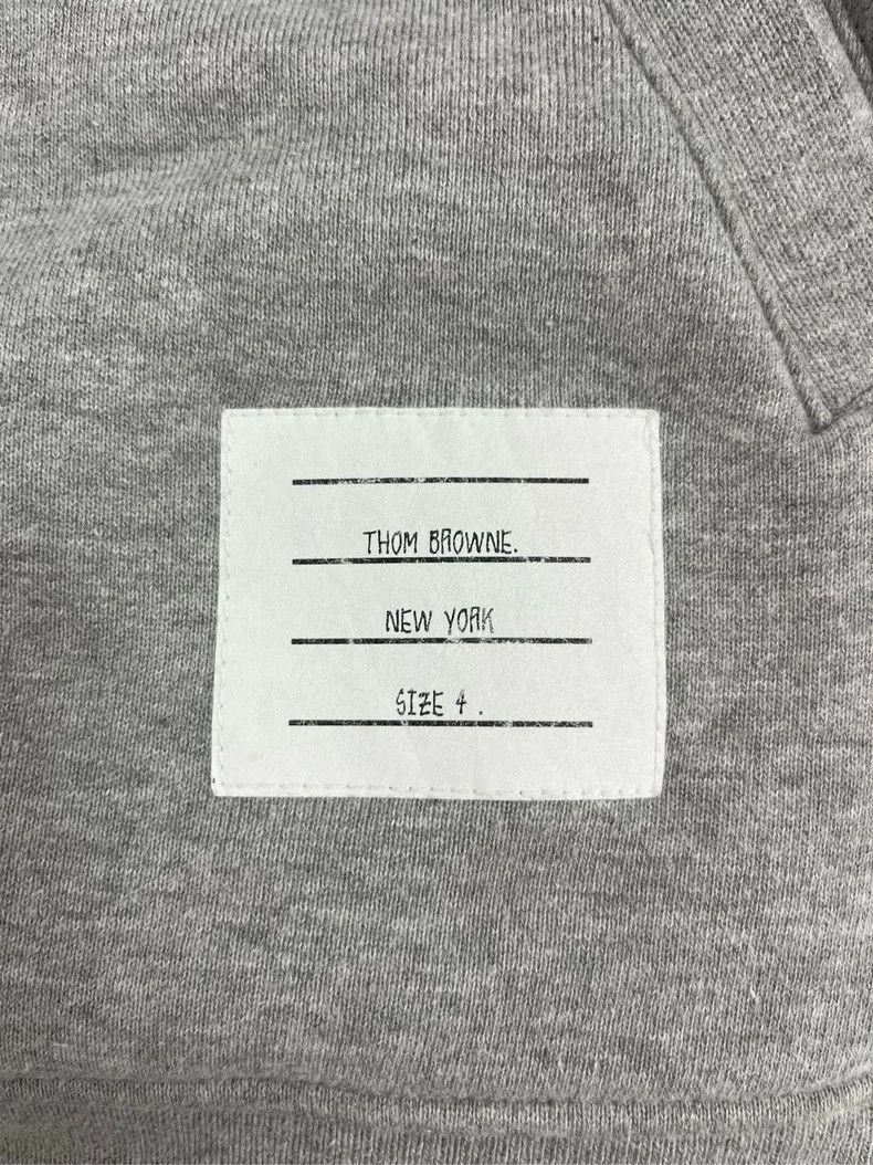 Thom Browne Thom Browne Gray four-striped zipper jacket 2506-Nextarrow Size US XL / EU 56 / 4 - 5 Thumbnail