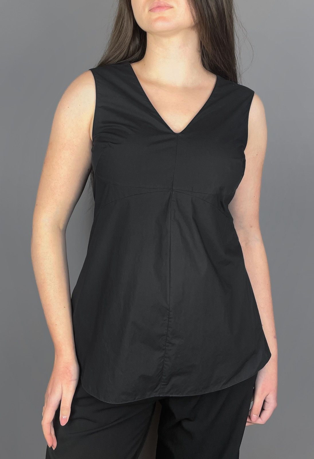 Marni Women's MARNI V-Neck Black Sleeveless Top Shirt Size 42 Size M / US 6-8 / IT 42-44 - 8 Thumbnail