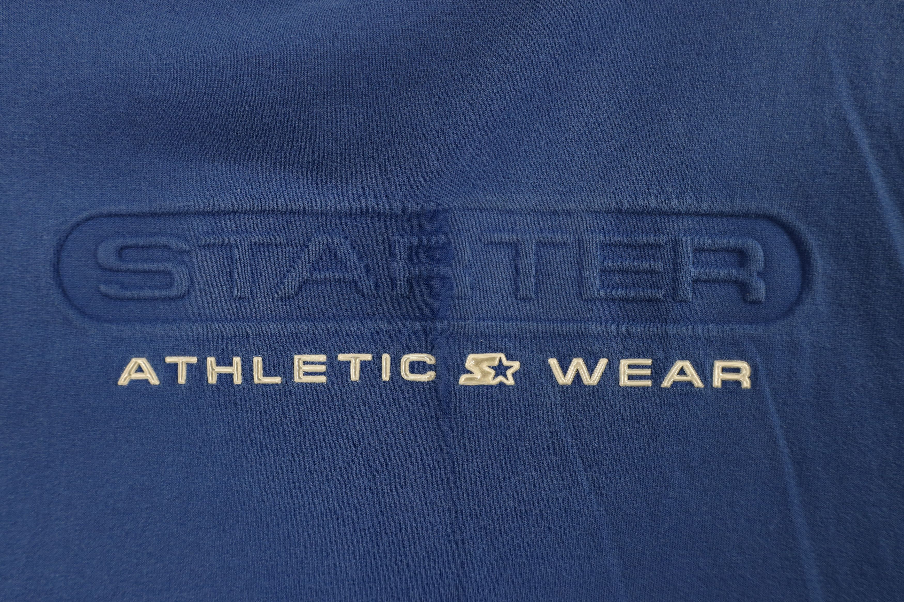 Starter Vintage 90s Starter Spell Long Sleeve T-Shirt Blue Cotton Size US L / EU 52-54 / 3 - 4 Thumbnail