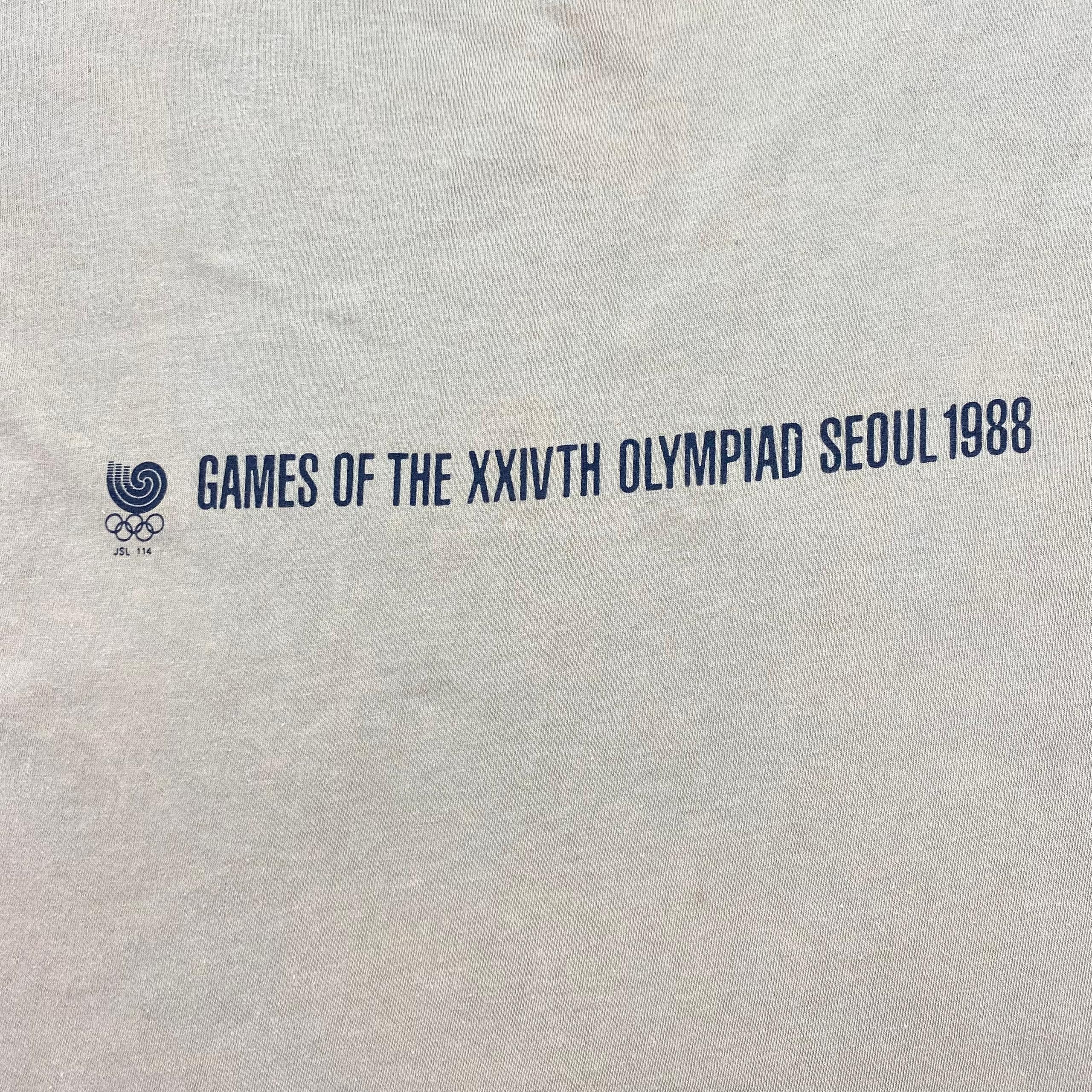 Vintage Vintage 80s Olympic Games Seoul Korea Tshirt Size US M / EU 48-50 / 2 - 8 Thumbnail