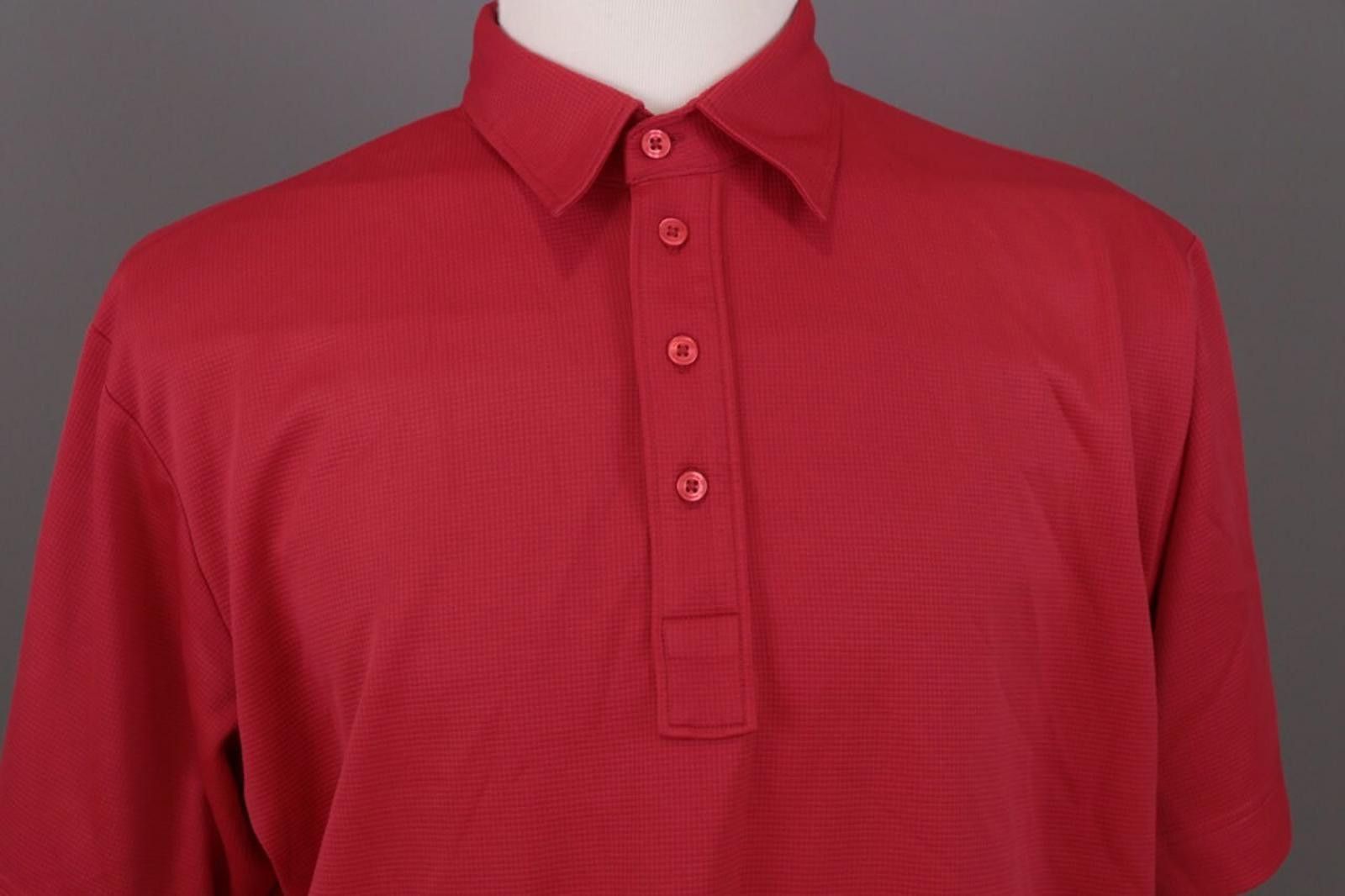 J.Lindeberg J.Lindeberg Red Sport Golf Short Sleeve Polo Shirt Size XL Size US XL / EU 56 / 4 - 2 Thumbnail