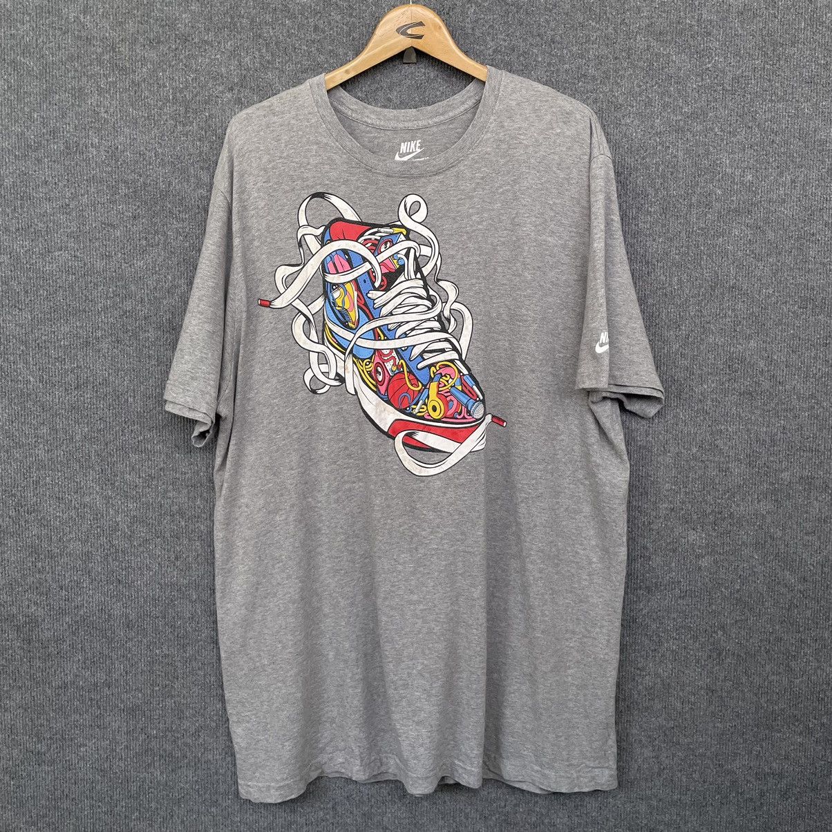 Nike × Vintage Vintage Y2K Nike Rare Design T Shirt Size US XXL / EU 58 / 5 - 1 Thumbnail