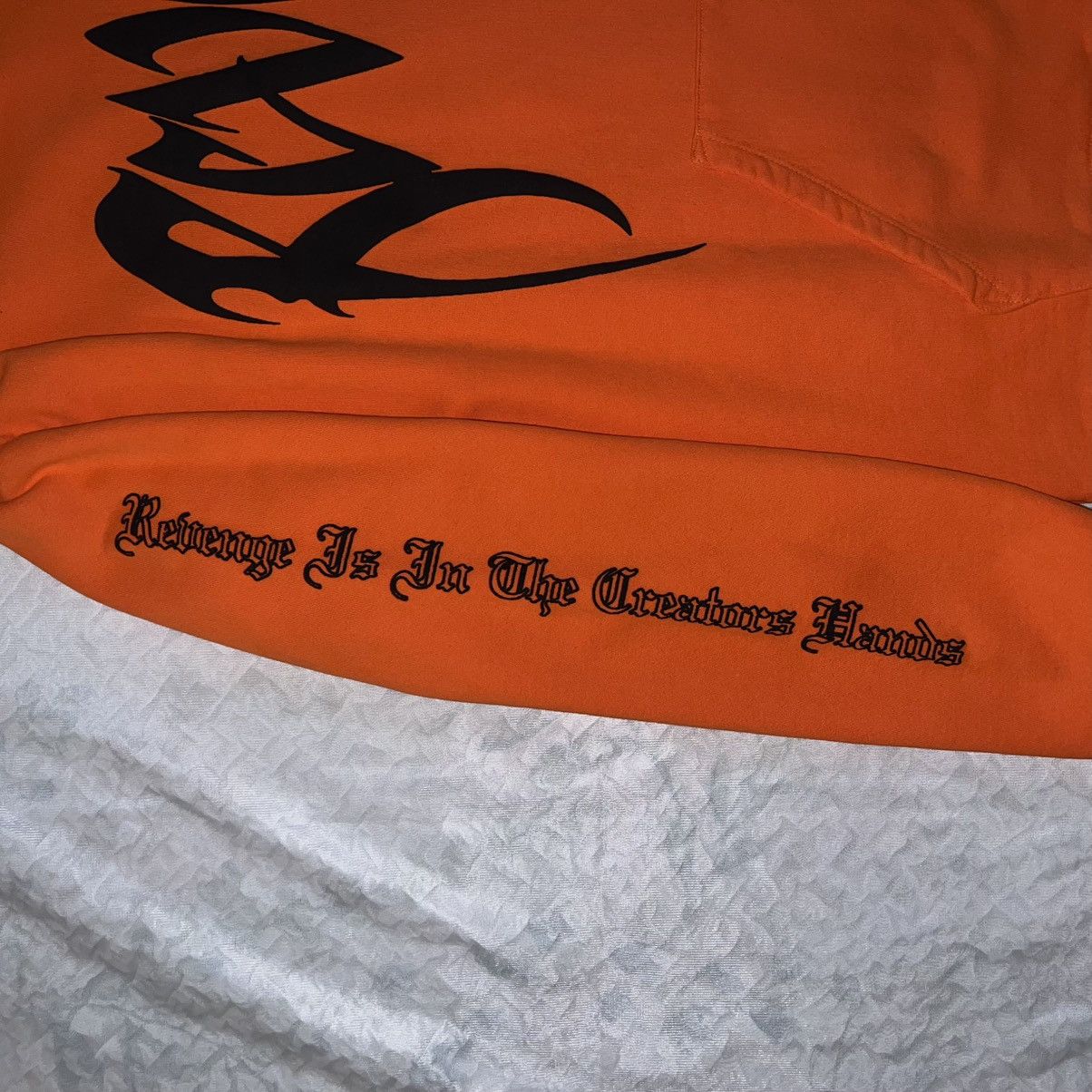 Revenge Revenge Orange Arch Logo Hoodie Size US L / EU 52-54 / 3 - 4 Thumbnail