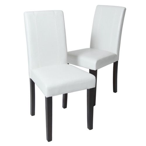 Designer × Homemade Urban Style Solid Wood Leatherette Padded Parson Chair, Whit Size US L / EU 52-54 / 3 - 5 Thumbnail
