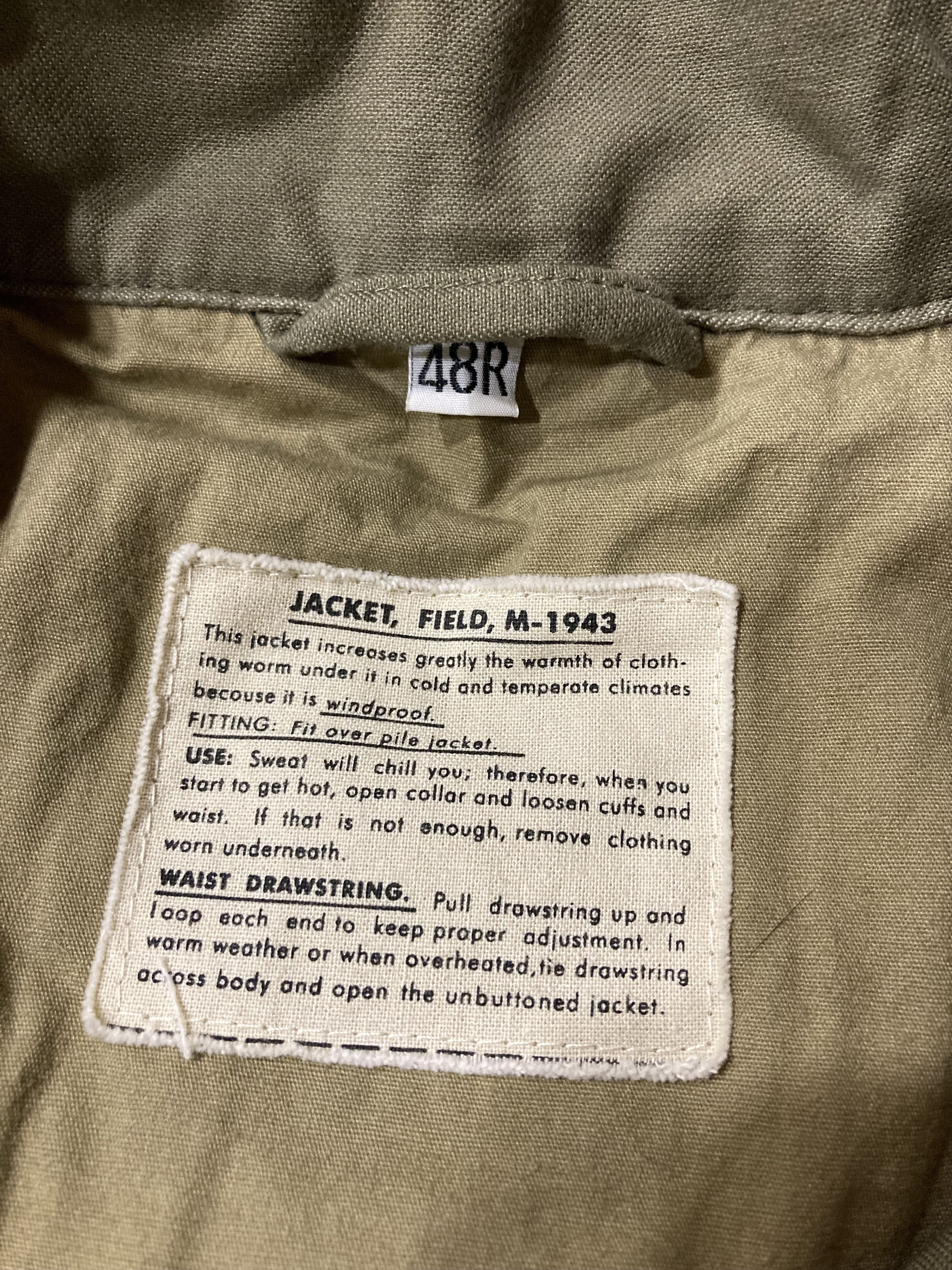 Vintage WWII US Army Reproduction M-43 Combat Uniform Field Jacket Size US XXL / EU 58 / 5 - 3 Thumbnail