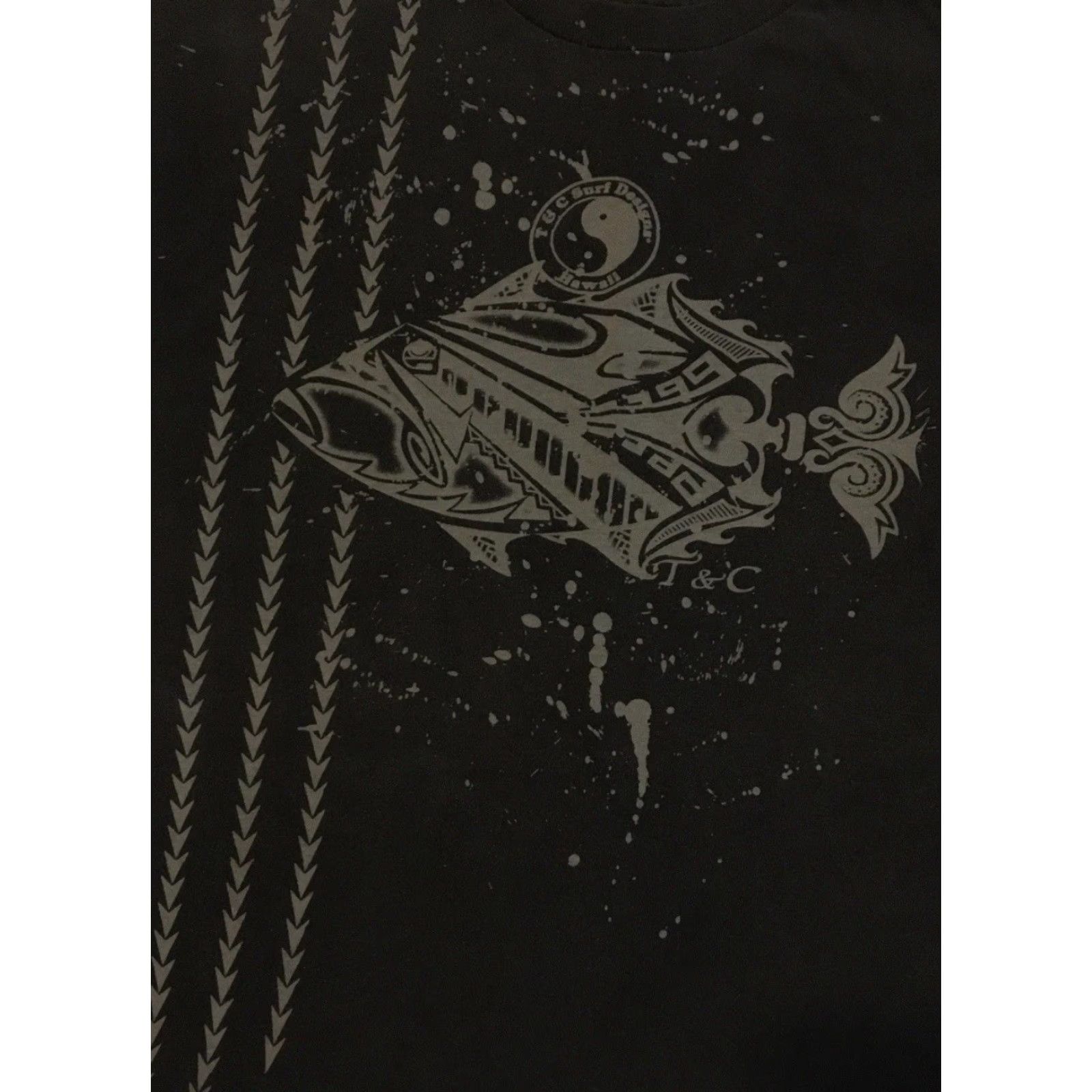 Quiksilver Vtg T&C Surf Designs Faded Shirt M Tribal Hawaii Skate Gotcha OP Grunge 90s Y2K Size US M / EU 48-50 / 2 - 3 Thumbnail