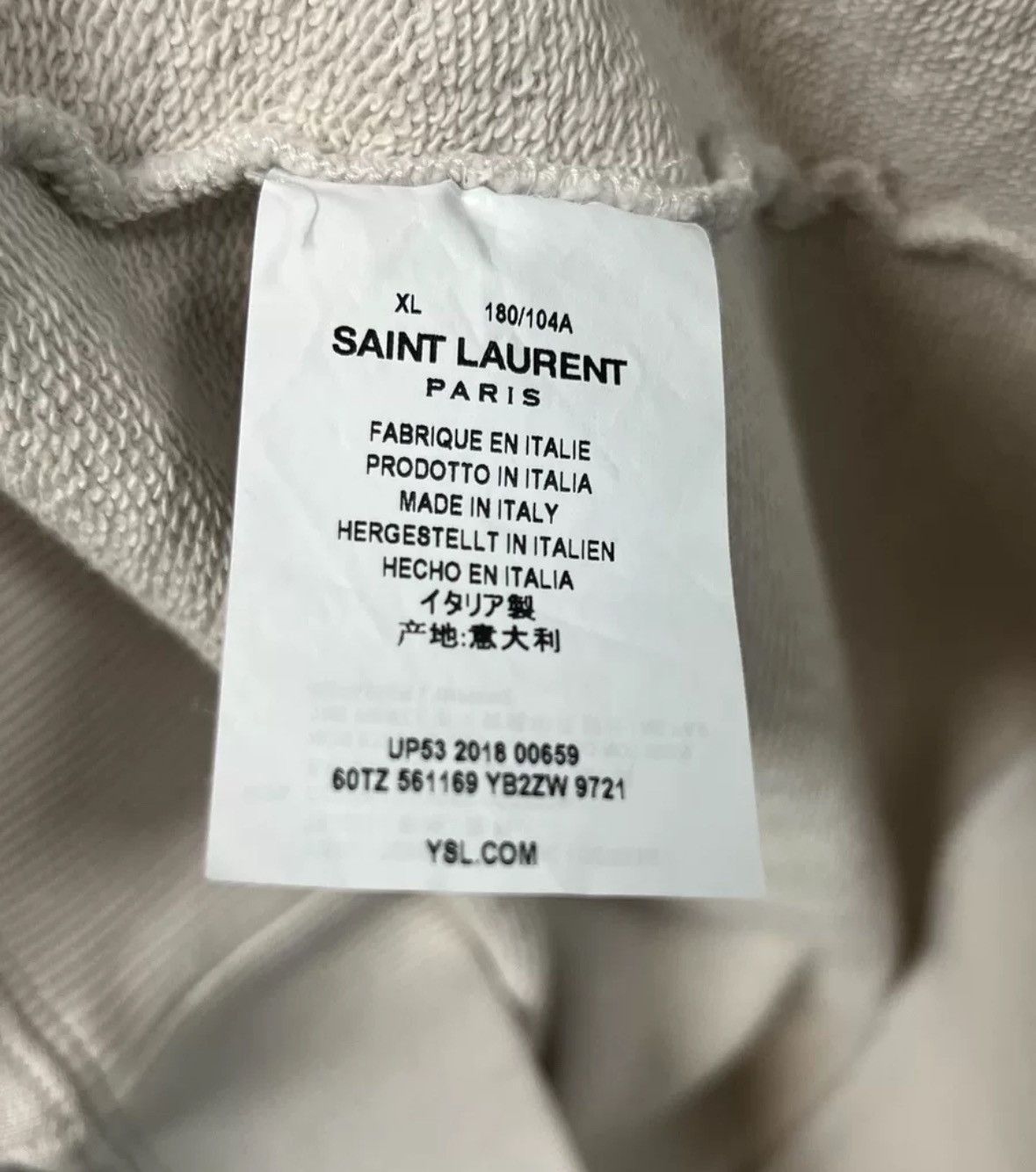 Saint Laurent Paris × Yves Saint Laurent Saint Laurent Show Hoodie2412-Nextarrow Size US XL / EU 56 / 4 - 4 Thumbnail
