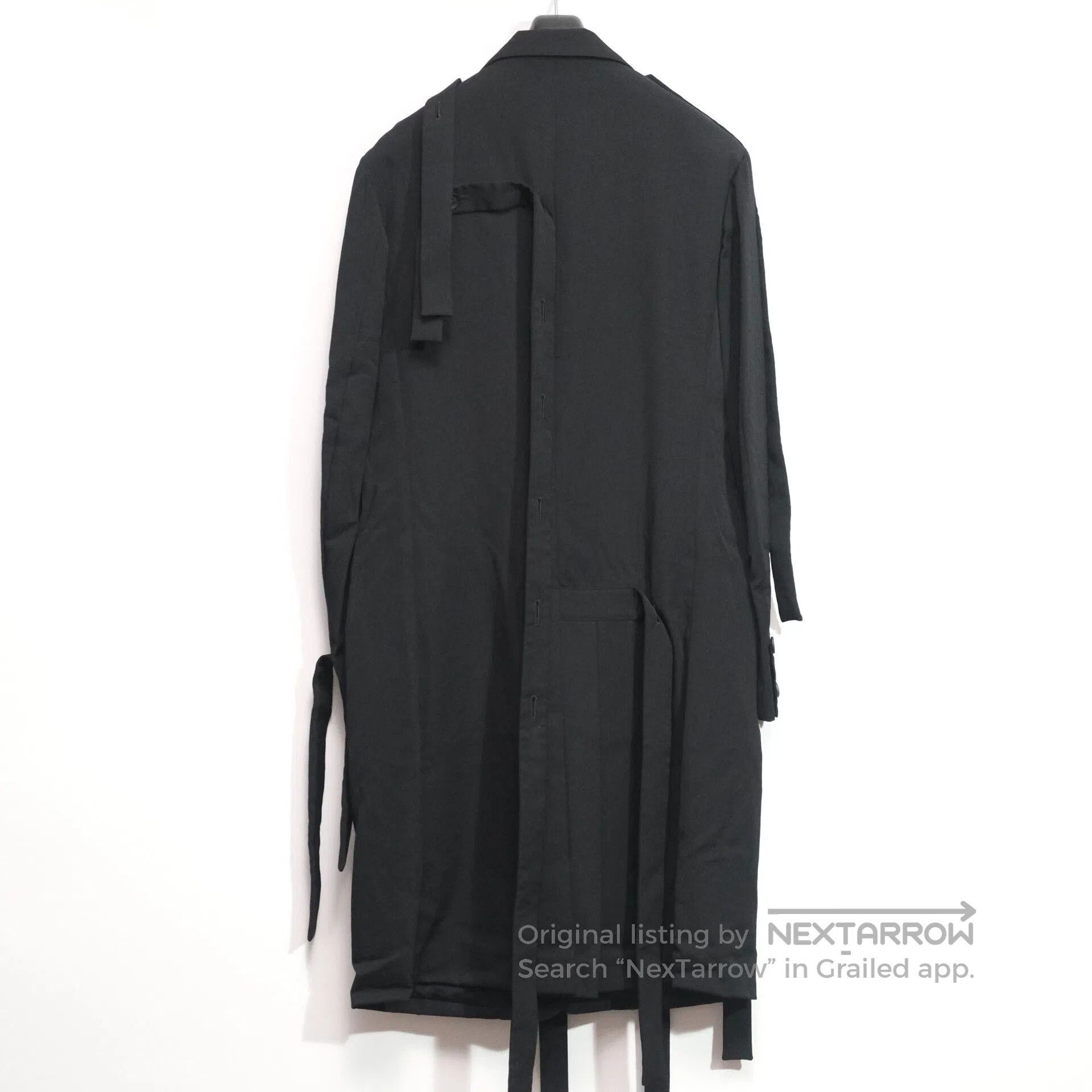 Yohji Yamamoto Yohji Yamamoto Long Coat with ribbons. Size US M / EU 48-50 / 2 - 8 Thumbnail