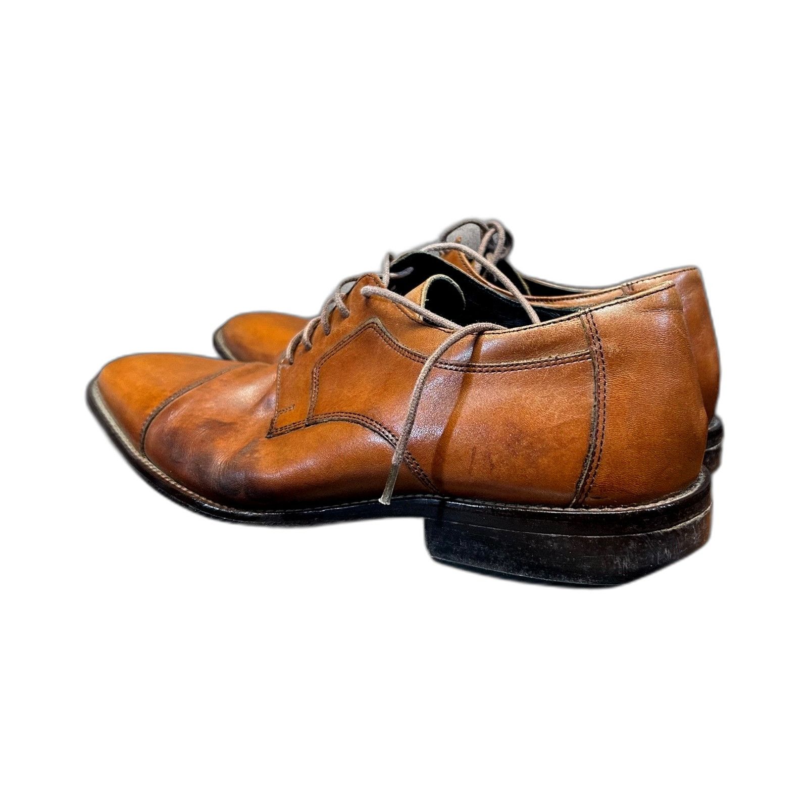 Johnston & Murphy J. Murphy By Johnston & Murphy Men's Brown Leather Shoes Oxf Size US 11 / EU 44 - 5 Thumbnail