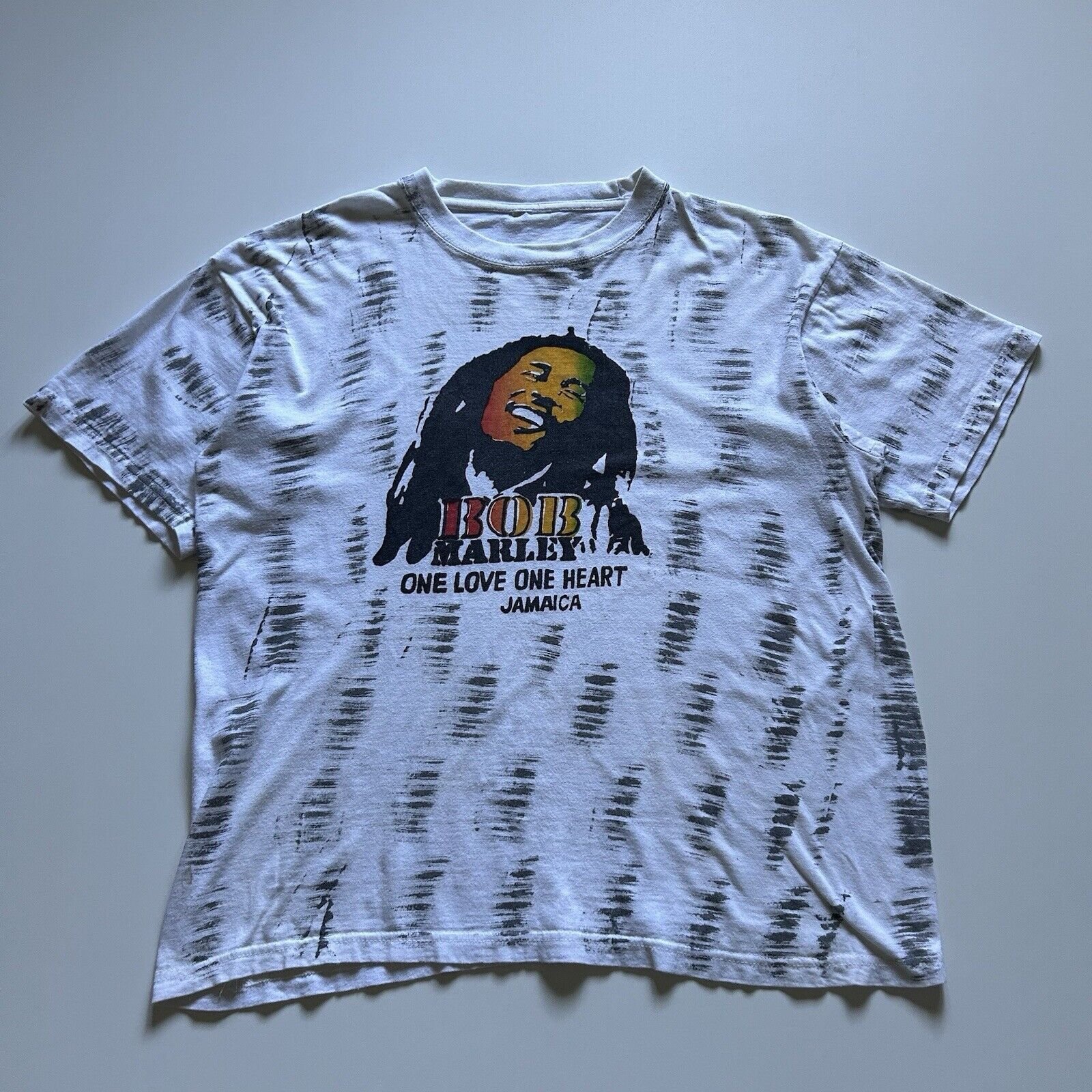 Bob Marley Vintage Y2K Bob Marley One Love AOP Art T Shirt Medium White Size US M / EU 48-50 / 2 - 1 Thumbnail