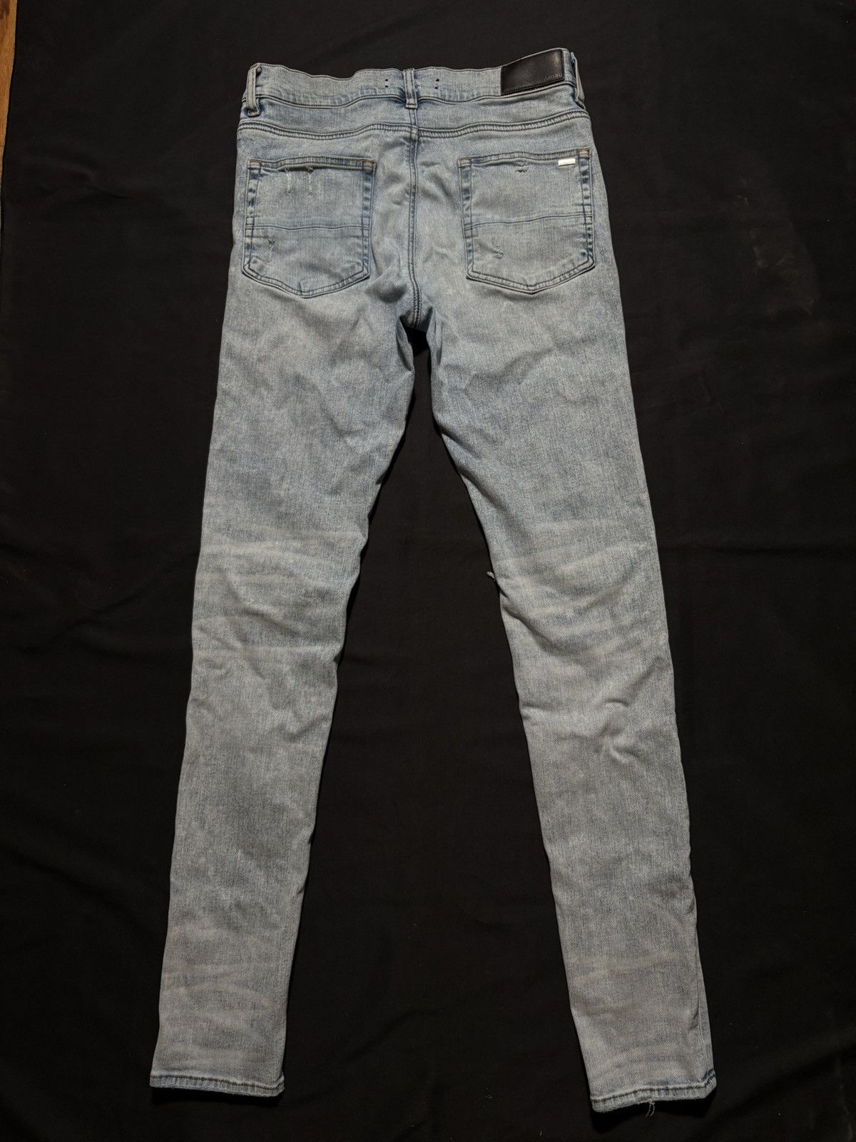 Amiri Amiri MX1 Light Wash Iridescent Patch Jeans - Size 32 Size US 32 / EU 48 - 2 Thumbnail