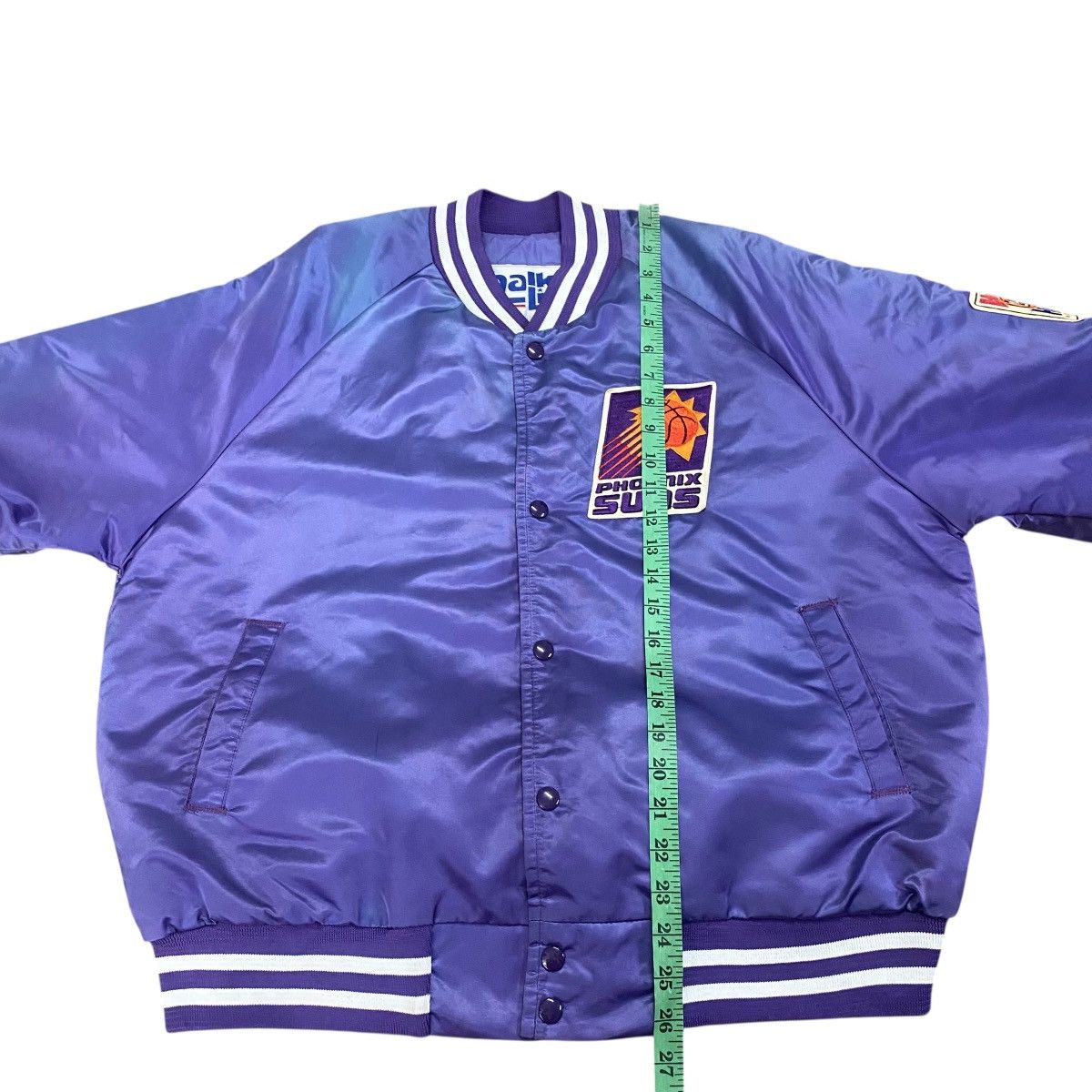 NBA Vintage 90s Phoenix Suns Satin Bomber Jacket L Size Purple Size US L / EU 52-54 / 3 - 19 Thumbnail