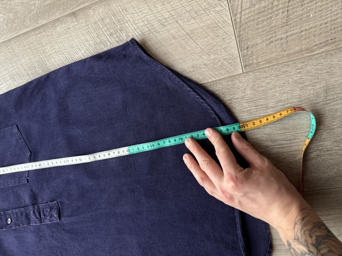 Vintage Soft Dark Blue Work Shirt by Scottcraft Washed Cotton Twill Size US L / EU 52-54 / 3 - 10 Thumbnail