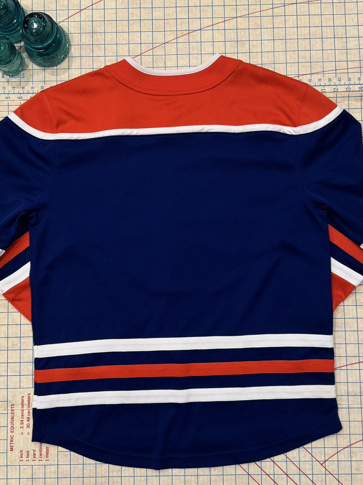 NHL Edmonton Oilers Blank Hockey Jersey Fanatics Mens Large Size US L / EU 52-54 / 3 - 12 Thumbnail
