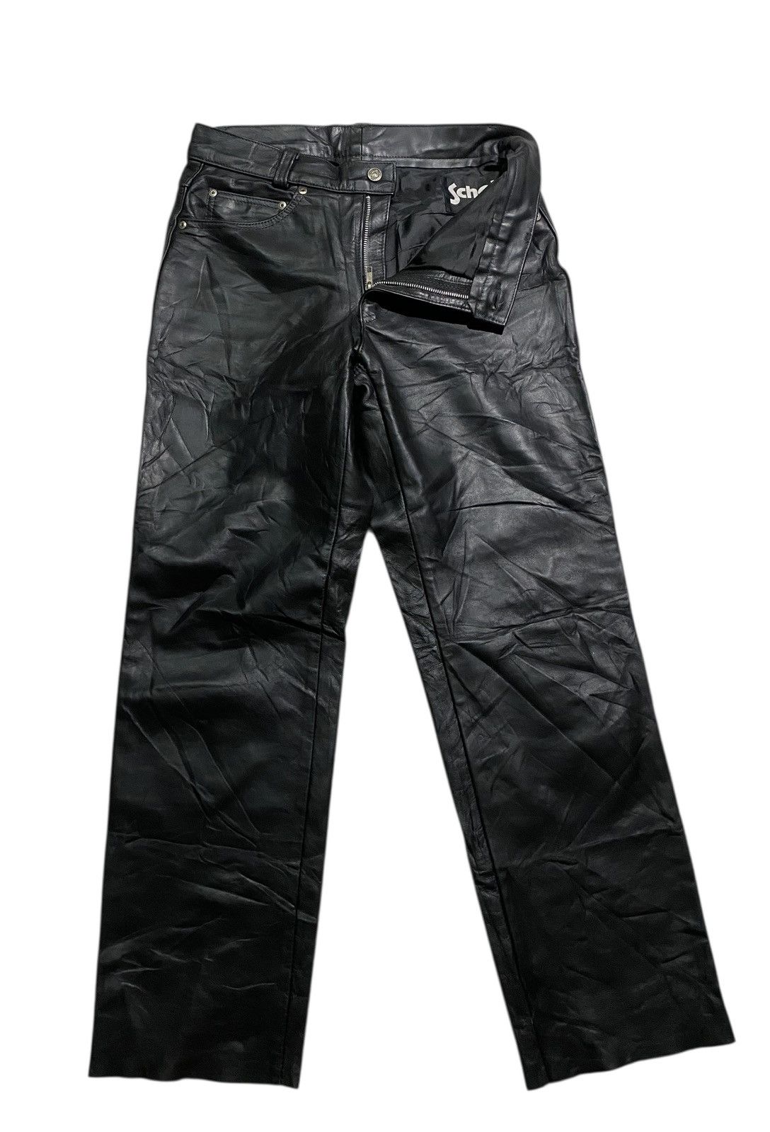 Schott Vintage Schott Leather Pants Size US 34 / EU 50 - 4 Thumbnail