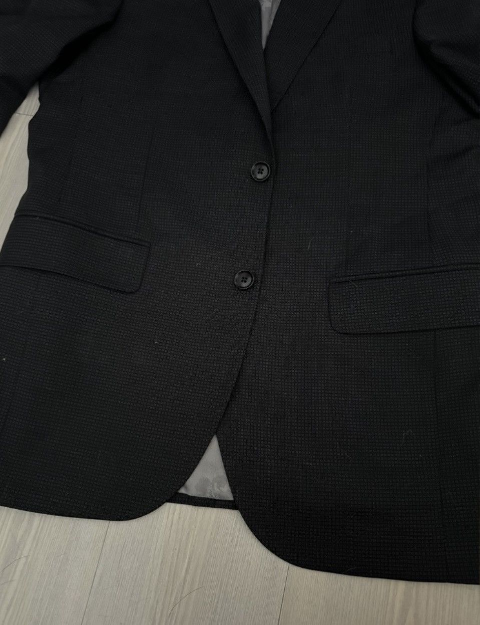 Ted Baker Ted Baker London Robbie Peak Lapel Plaid Wool Blazer Jacket Size 40R - 9 Thumbnail