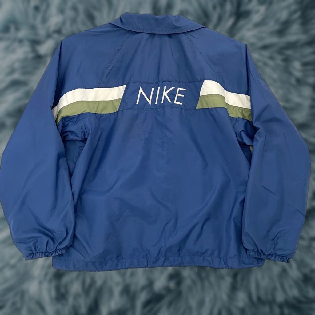 Nike VINTAGE Nike Jacket Womens Medium 8-10 Blue Mini Swoosh Lined Full Zip Stitch M Size M / US 6-8 / IT 42-44 - 1 Thumbnail