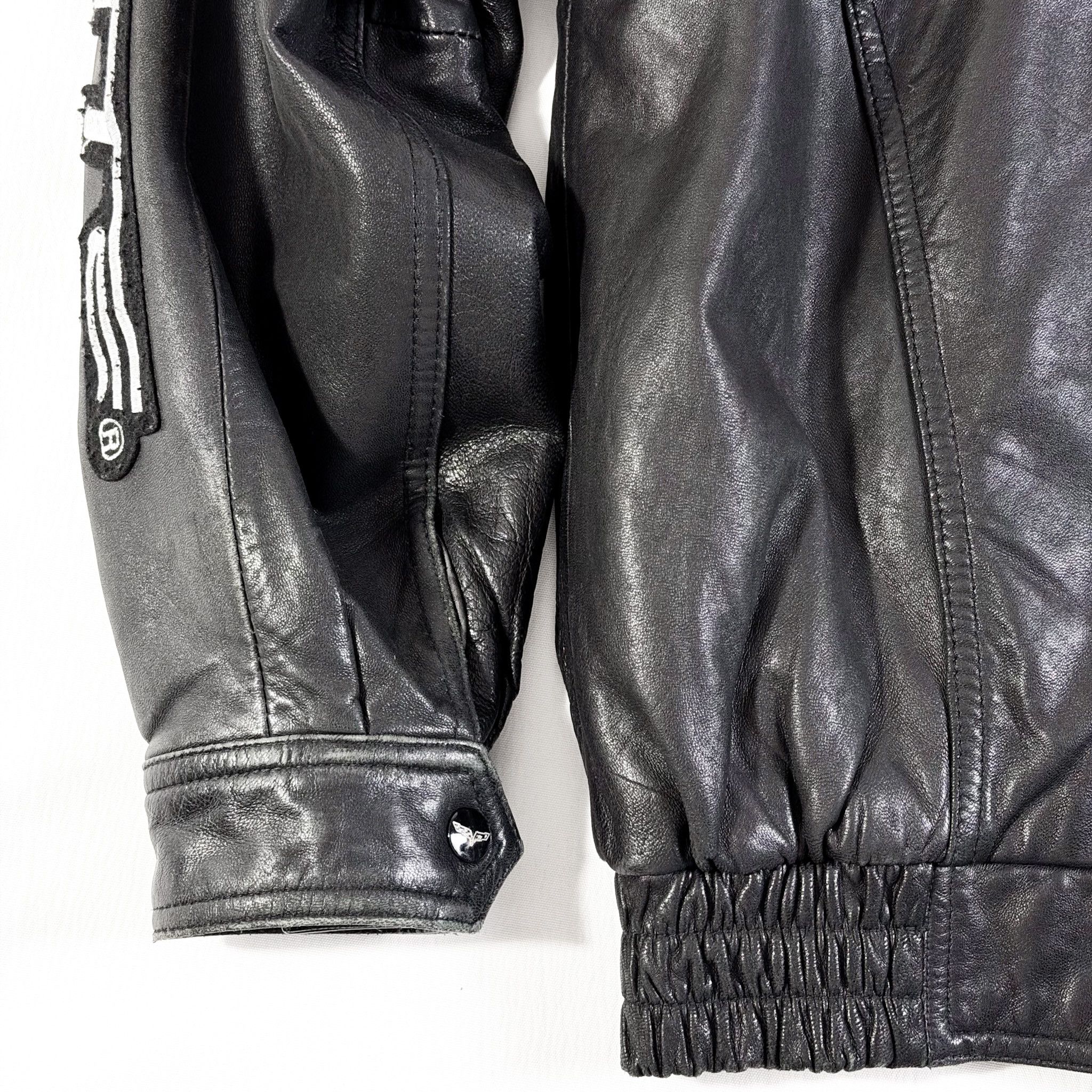 Vintage Y2K Corvette Lambskin Leather Bomber Jacket Size US M / EU 48-50 / 2 - 8 Thumbnail