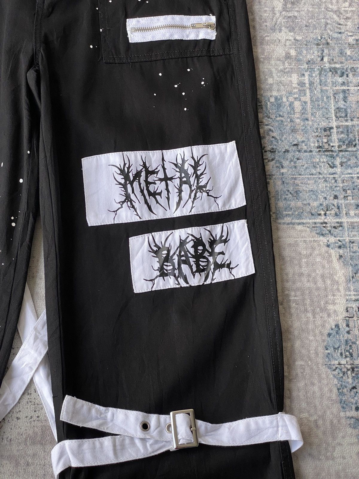 Japanese Brand Vintage Metal Babe Skull Tactical Bondage Riot Punk Pants Size US 29 - 5 Thumbnail