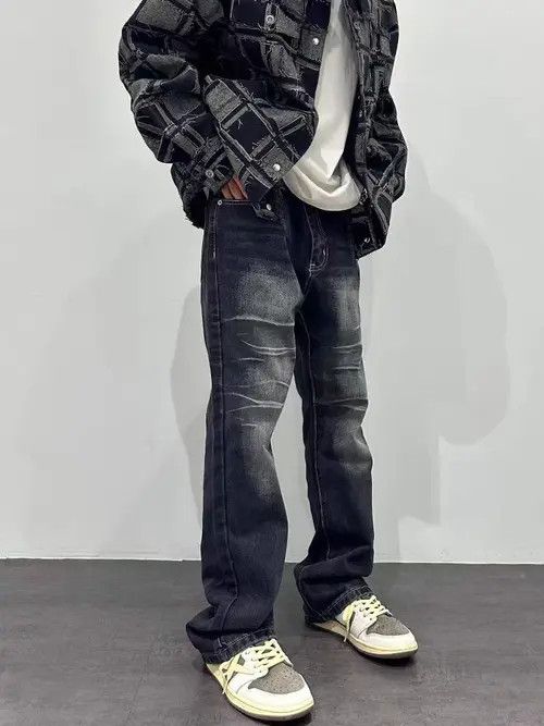 Japanese Brand Vintage Street Skateboarding Washed Faded Black Jeans Size US 28 / EU 44 - 3 Thumbnail