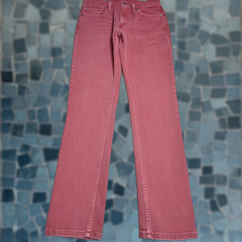 Levi's VINTAGE Levi's 511 Jeans Burgundy Wine Red Slim Fit Denim 32 x 34 5-Pocket Design Stretch Men Size US 32 / EU 48 - 1 Thumbnail