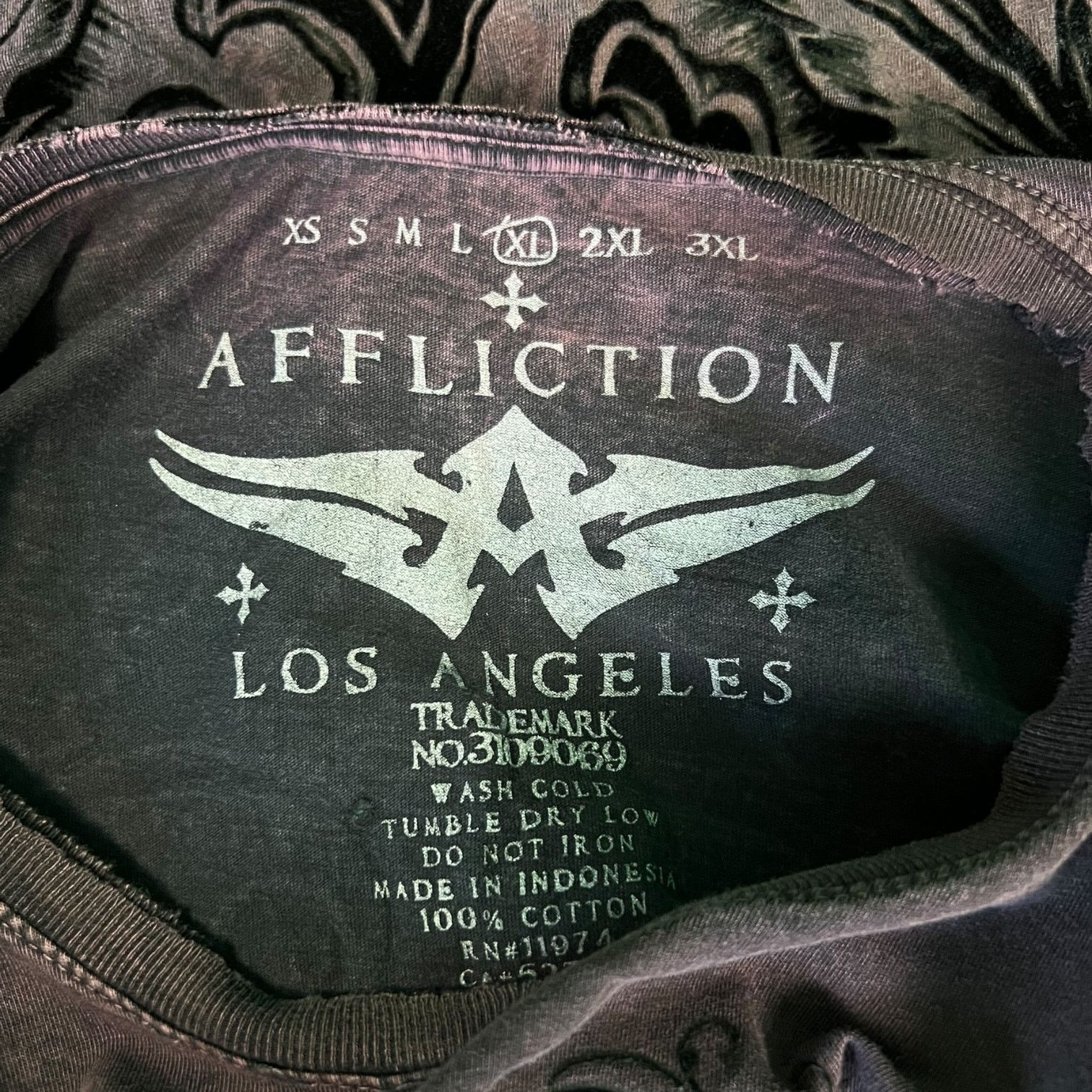 Affliction Men's AFFLICTION T-Shirt Sz XL Royalty Skulls Distressed Y2K Size US XL / EU 56 / 4 - 7 Thumbnail