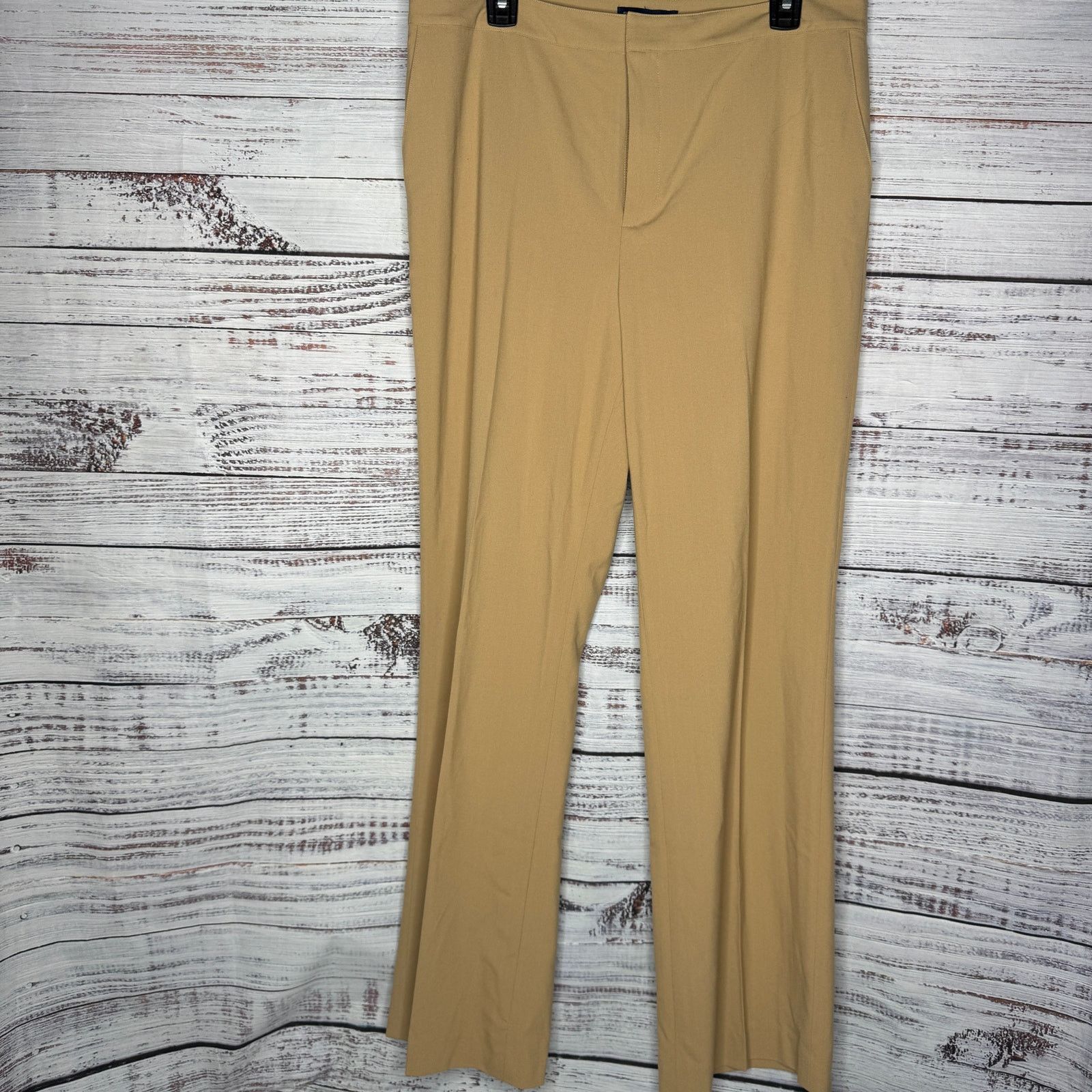 Boston Proper Boston Proper Dress Pants Tan Stretch Pull-On Trousers 14 Size 36" / US 14 / IT 50 - 1 Thumbnail