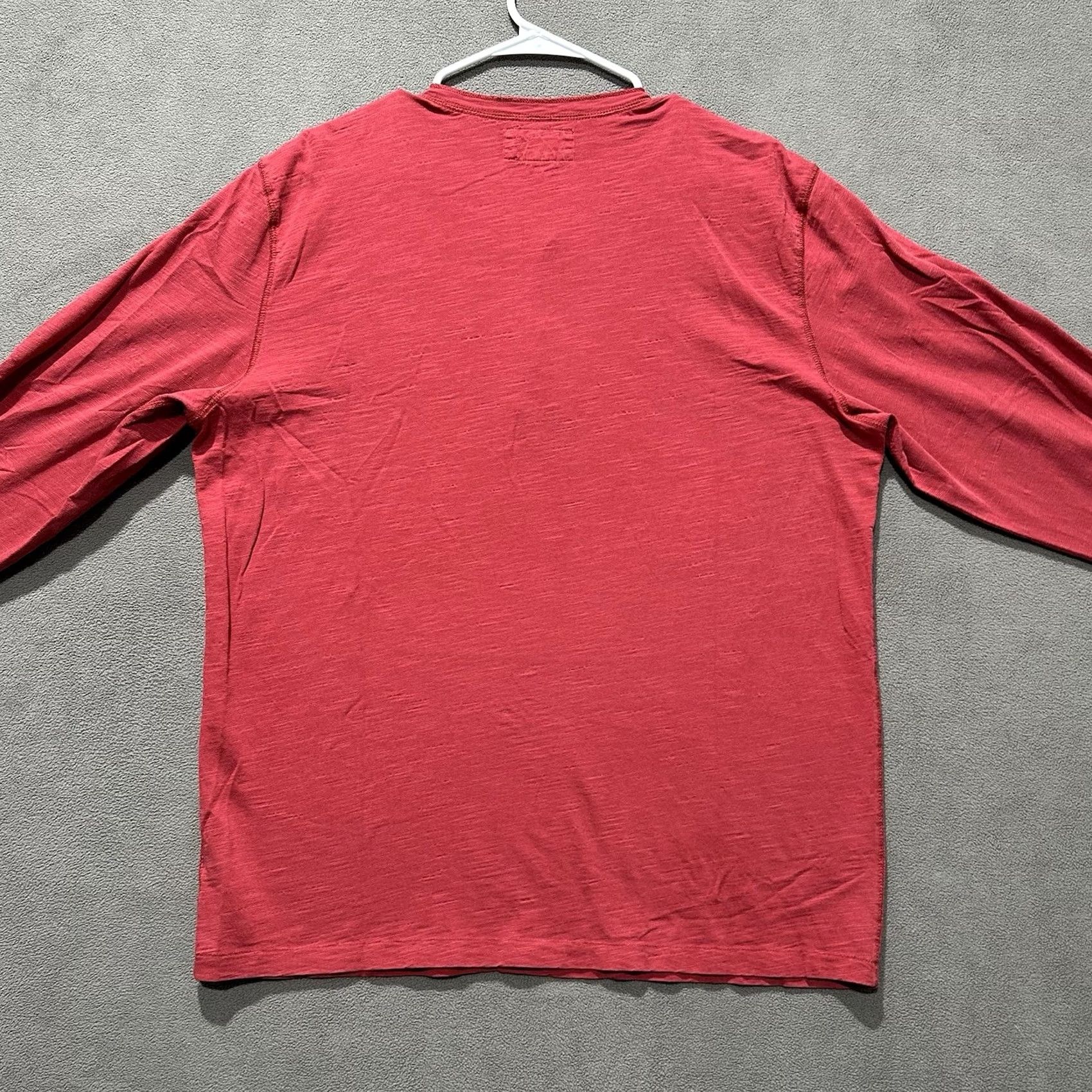 Vintage Denim & Supply Ralph Lauren Shirt Mens XL Red Henley Long Sleeve EUC Size US XL / EU 56 / 4 - 2 Thumbnail